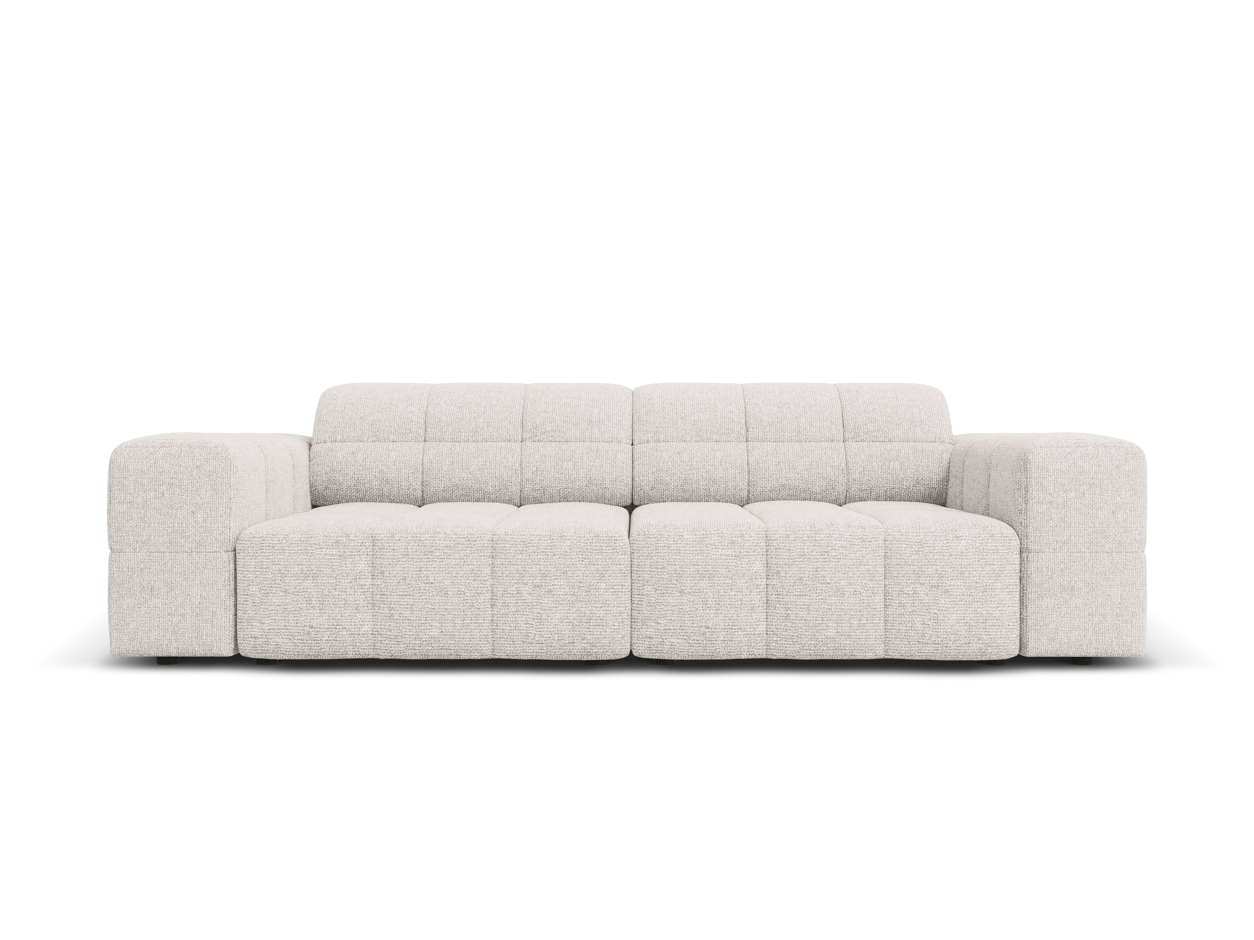 Sofa 3-osobowa CHICAGO jasnoszary szenil – Cosmopolitan Design