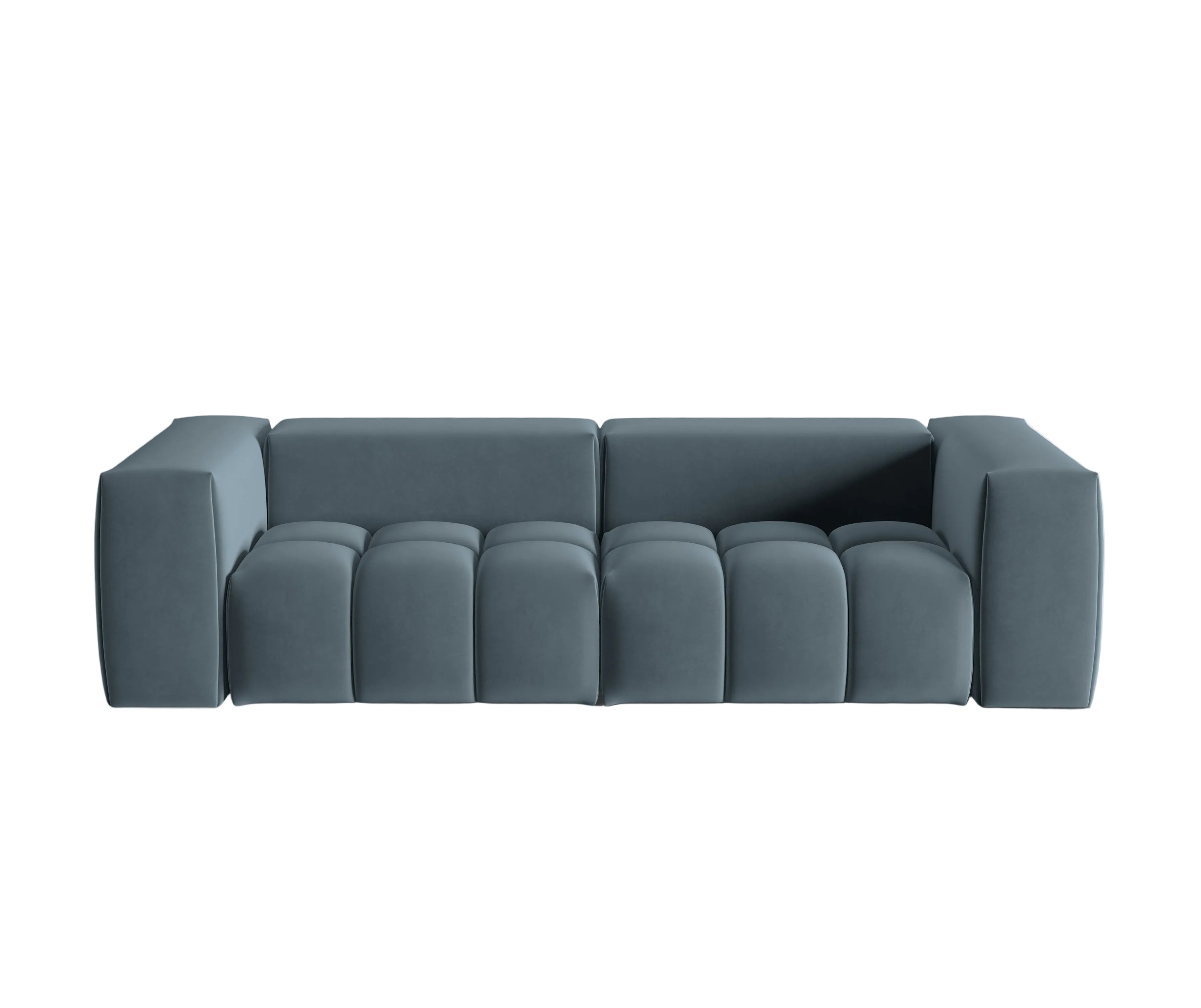 Velvet Sofa for 3 VERONA Blue