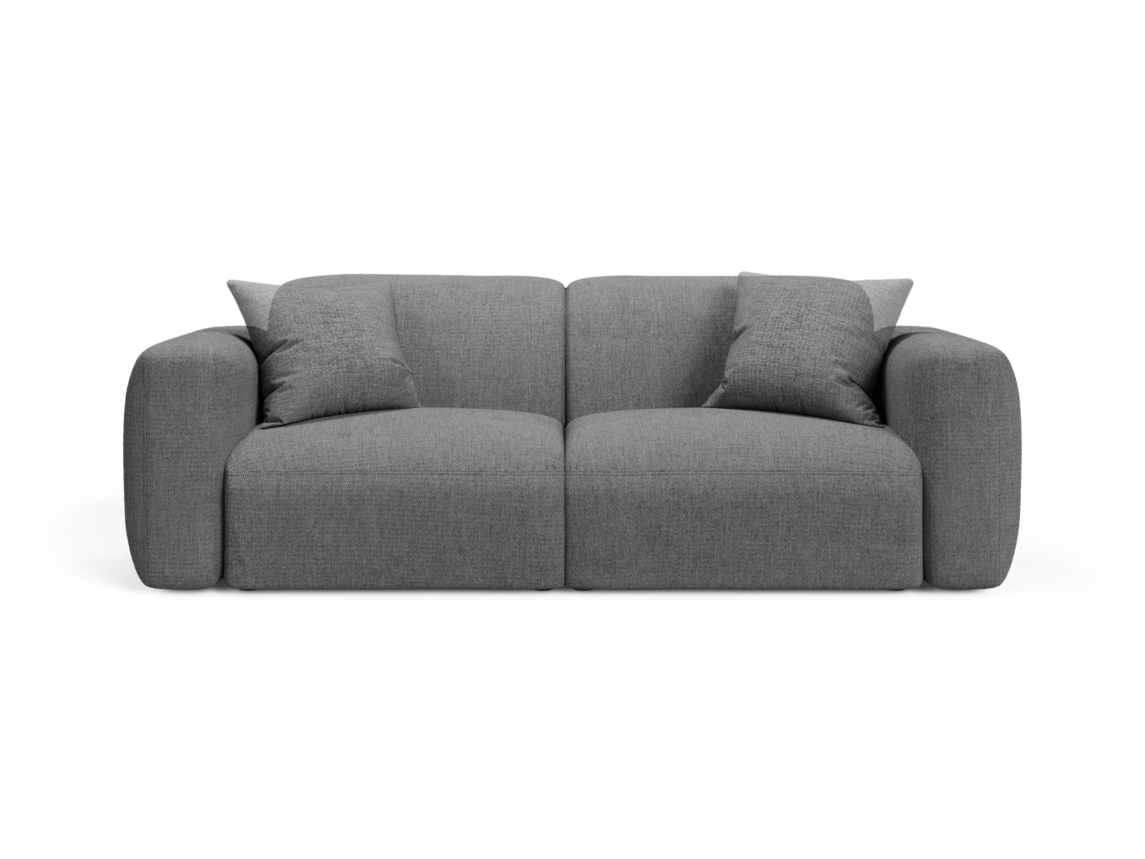 Sofa 3-Sitzer STRINO graues Chenille