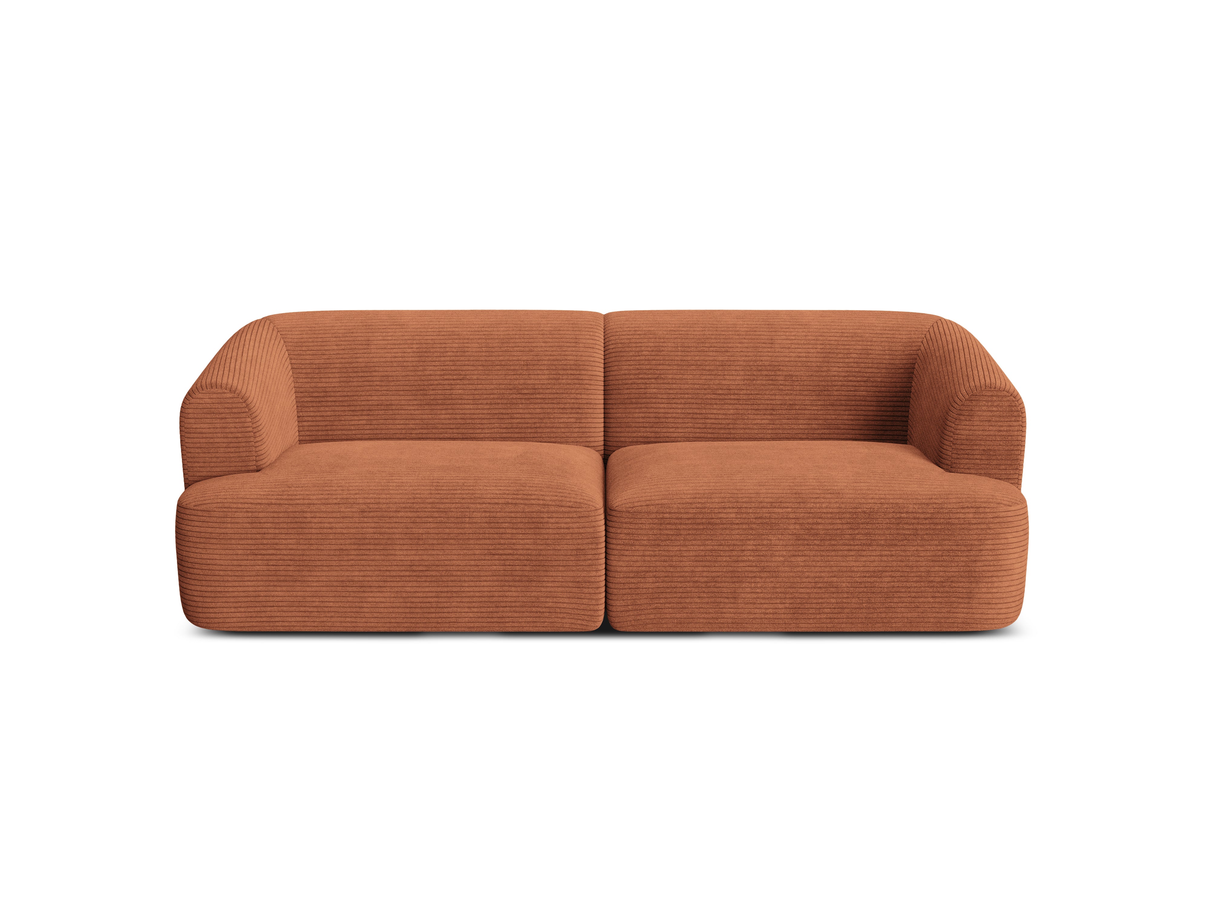 Sofa 3-Sitzer CAMPI ziegelroter Cord