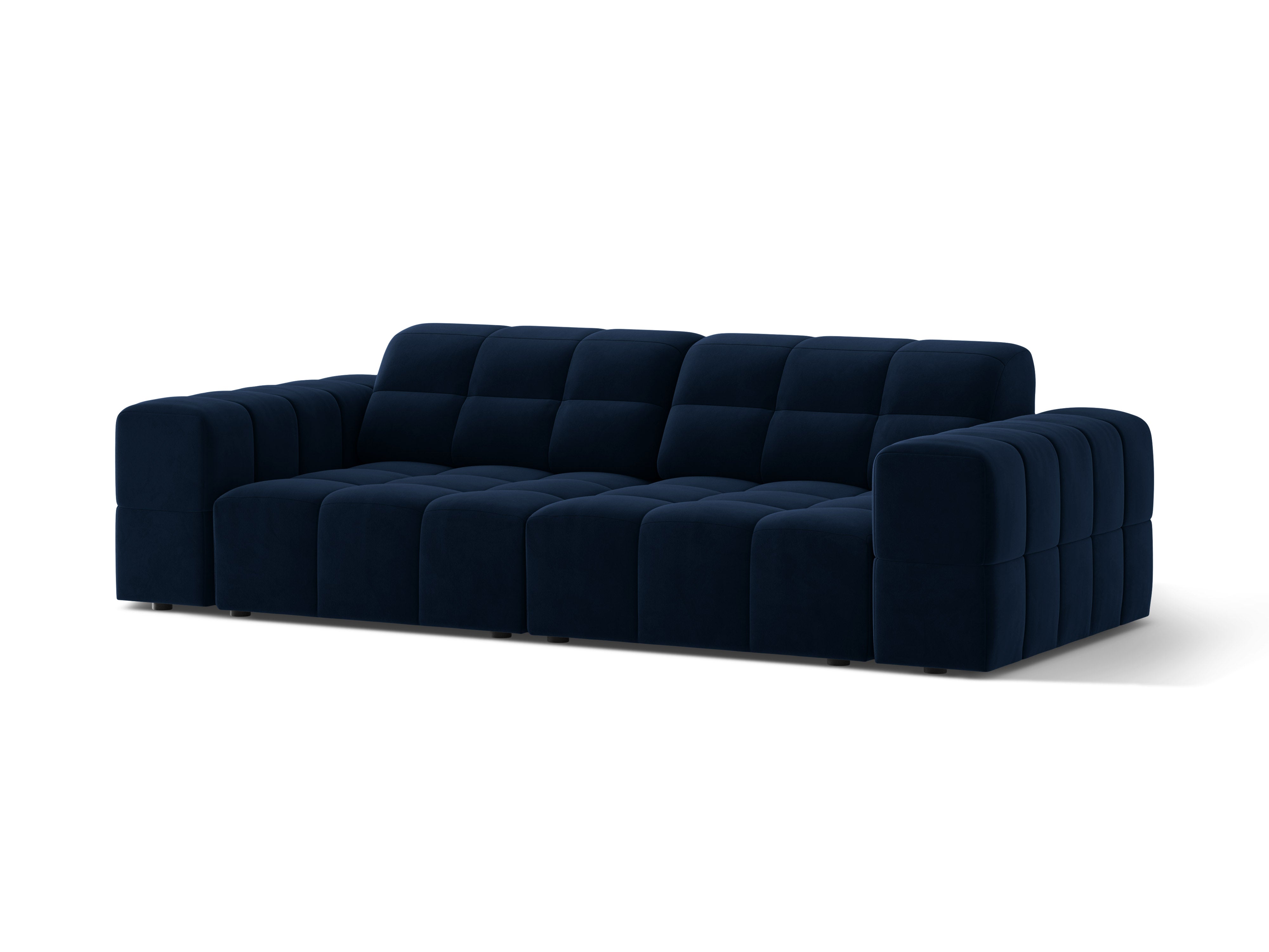 3-seater velvet sofa Chicago Royal Pomegranate