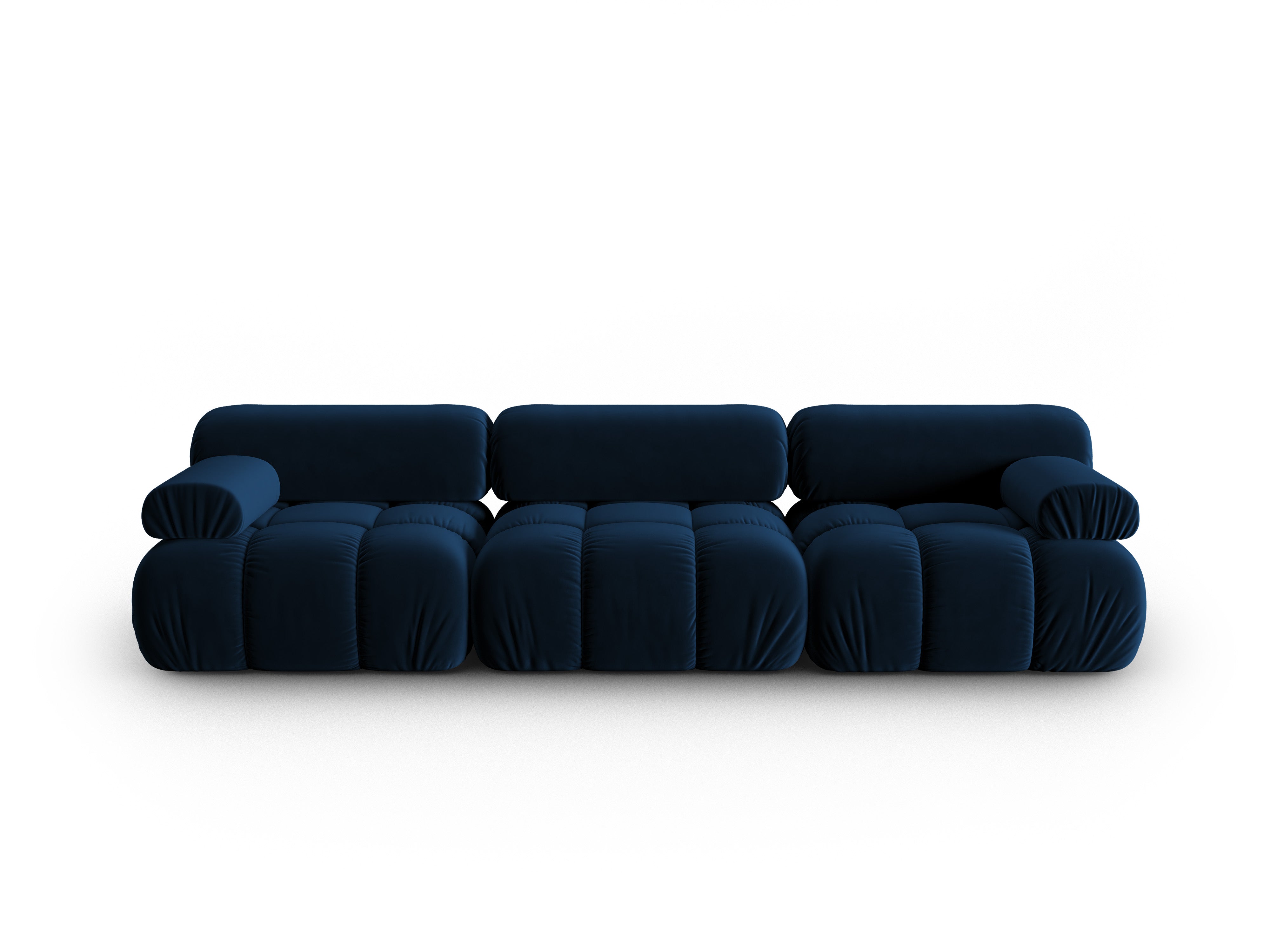 CORTINA Royal Blue Velvet 3-Seater Sofa