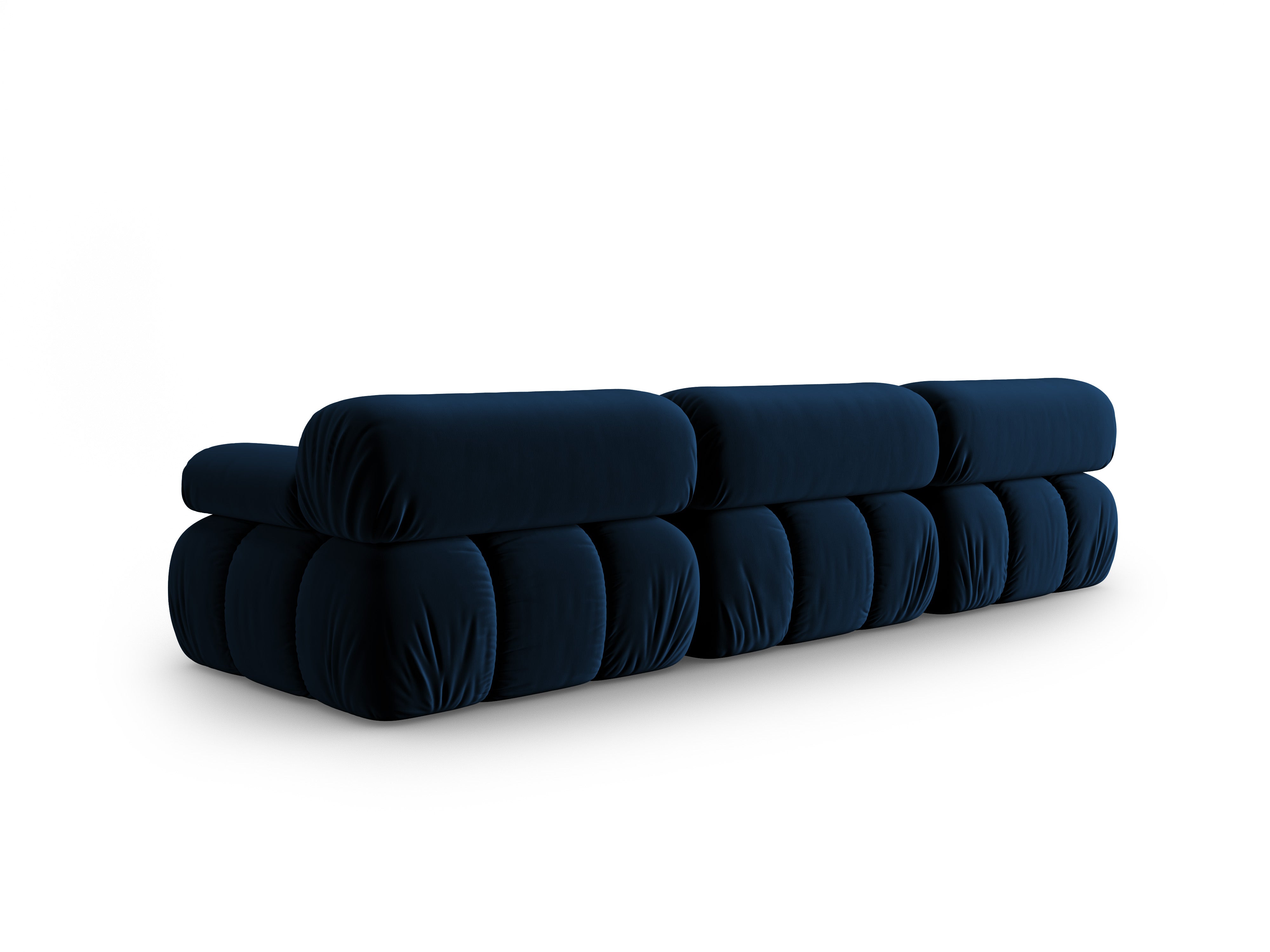CORTINA Royal Blue Velvet 3-Seater Sofa