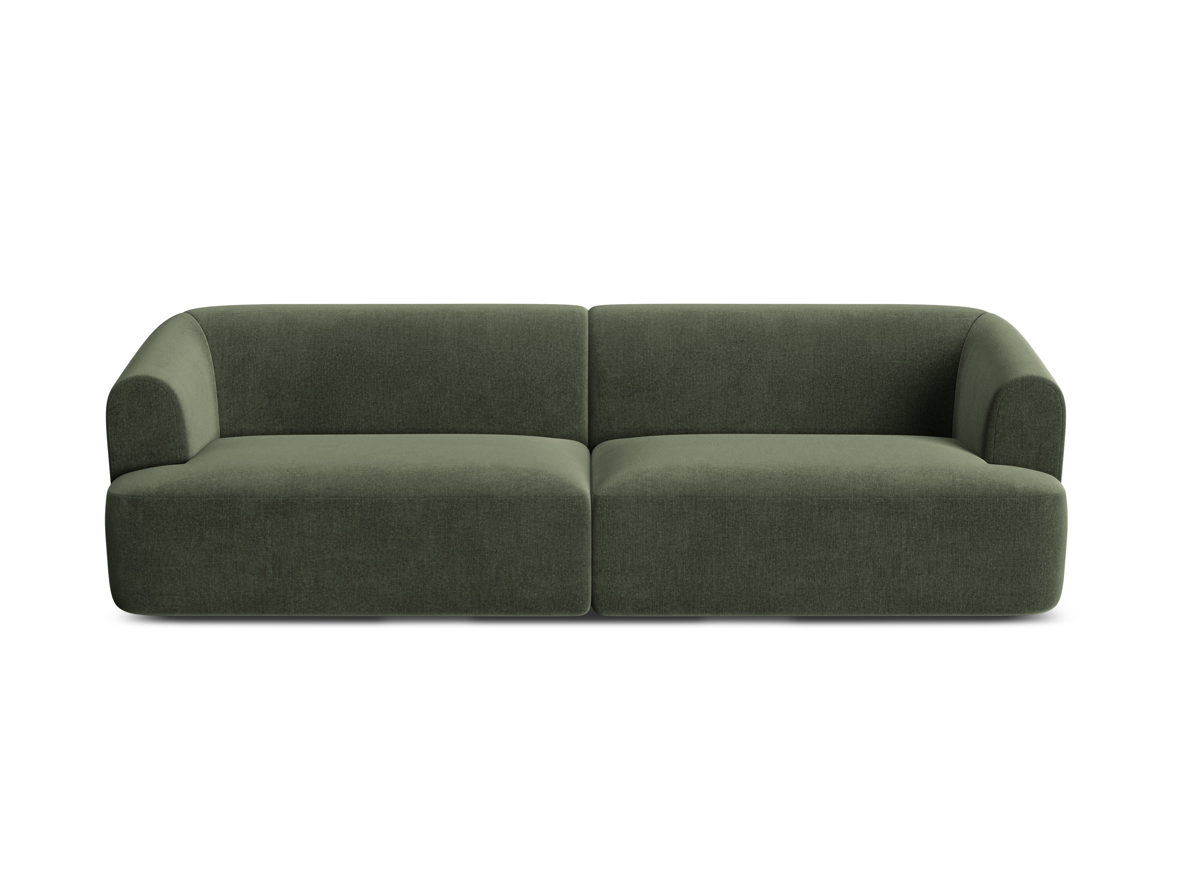Velvet sofa for 4 people CAMPI green