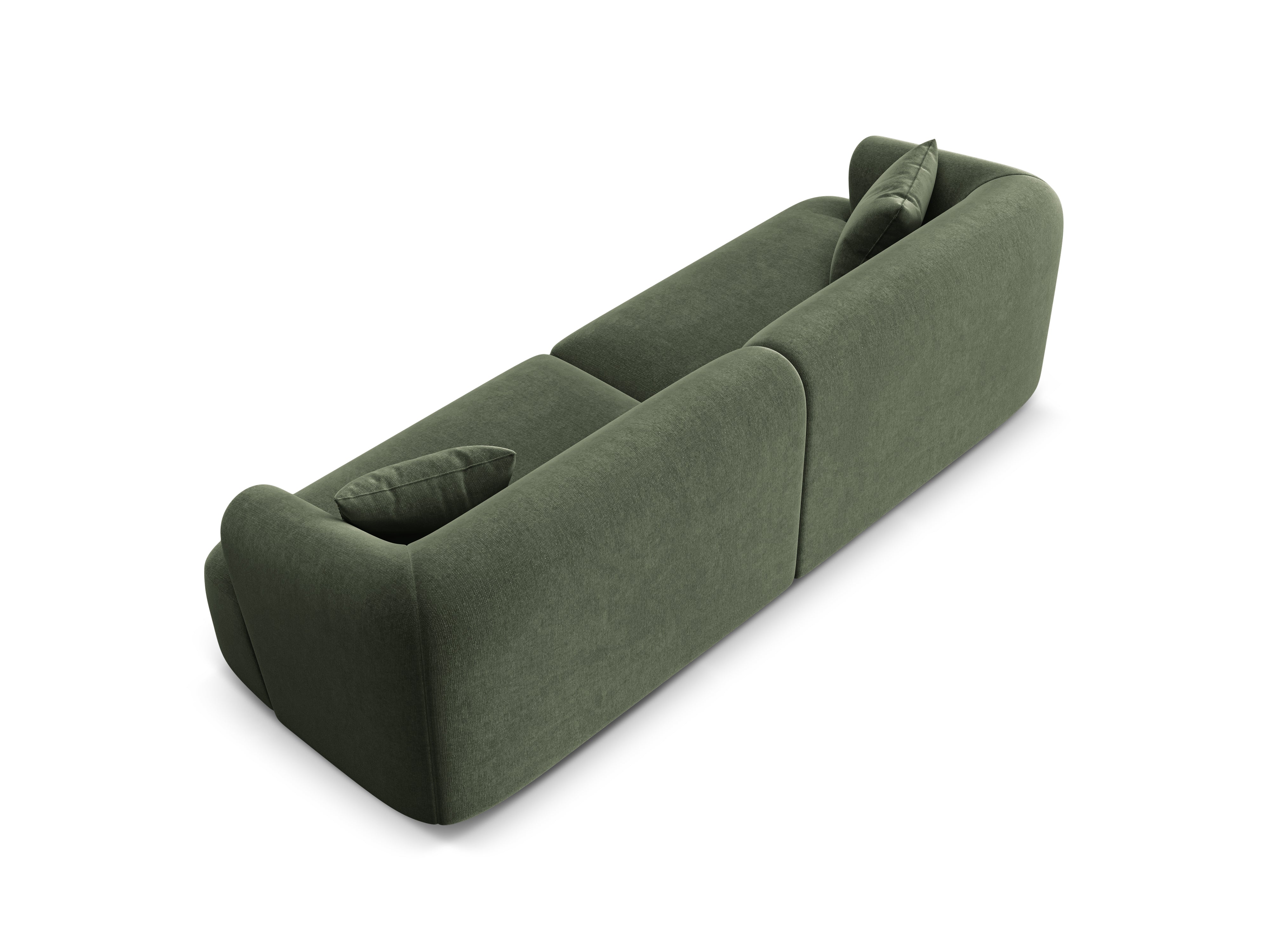 Velvet sofa for 4 people CAMPI green