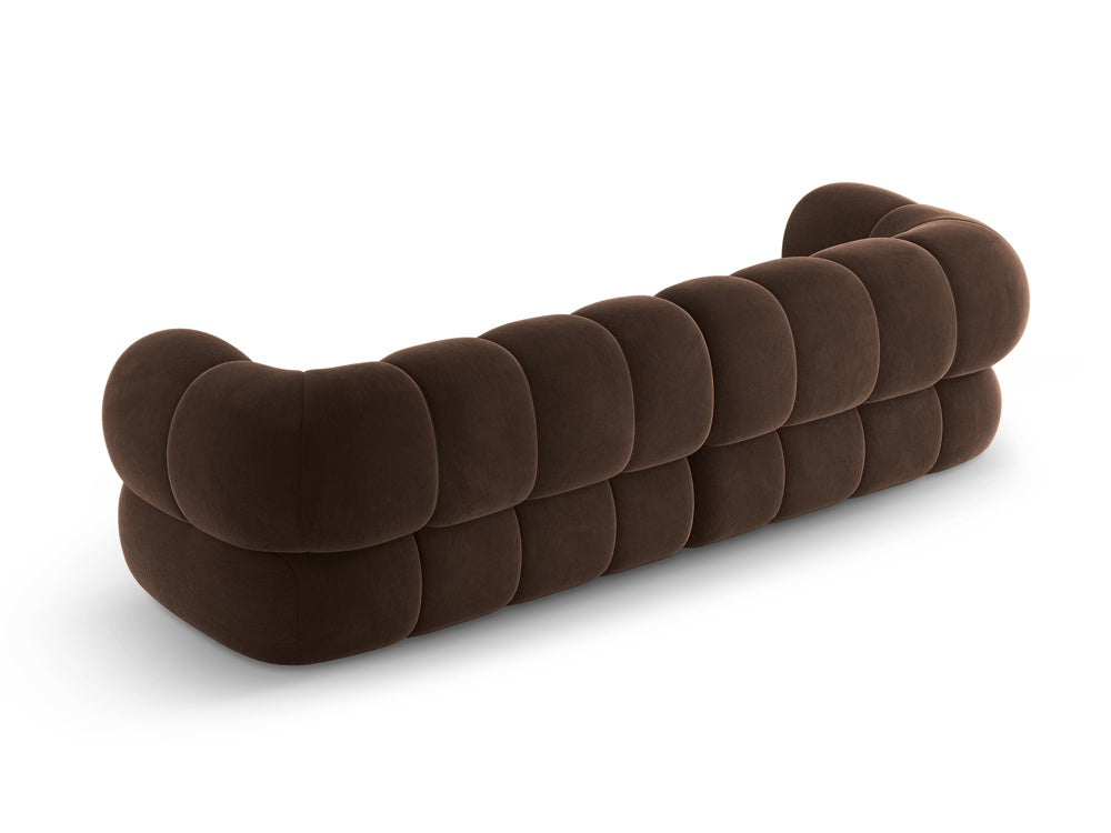 Chocolate 4-Seater Velvet Sofa KOGE