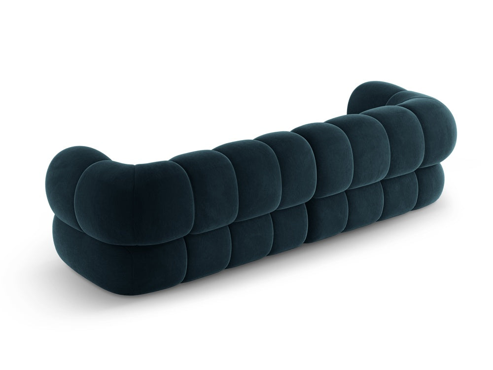 Velvet sofa for 4 people KOGE petrol