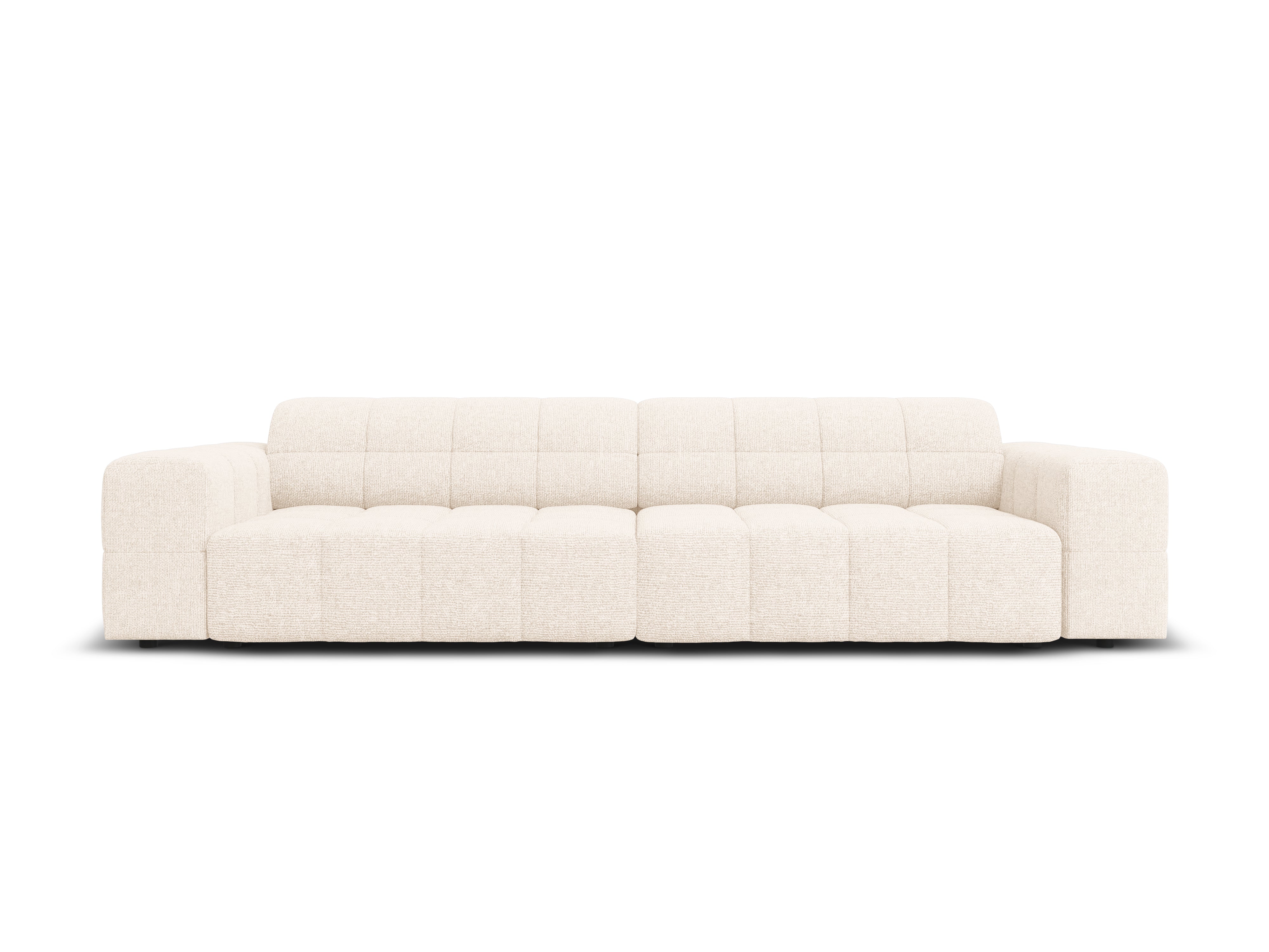 Sofa 4-osobowa CHICAGO jasnobeżowy szenil – Cosmopolitan Design