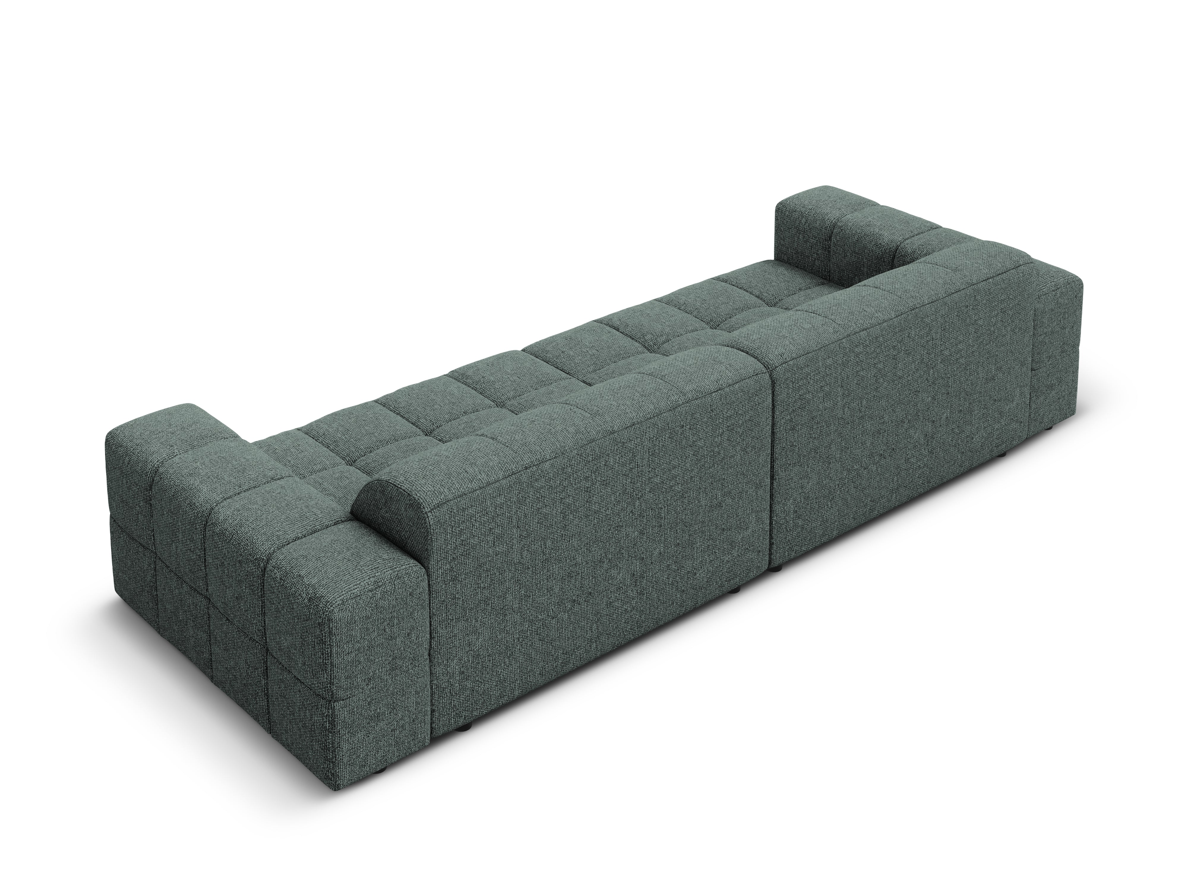 Sofa 4-osobowa CHICAGO petrol szenil z podłokietnikami
