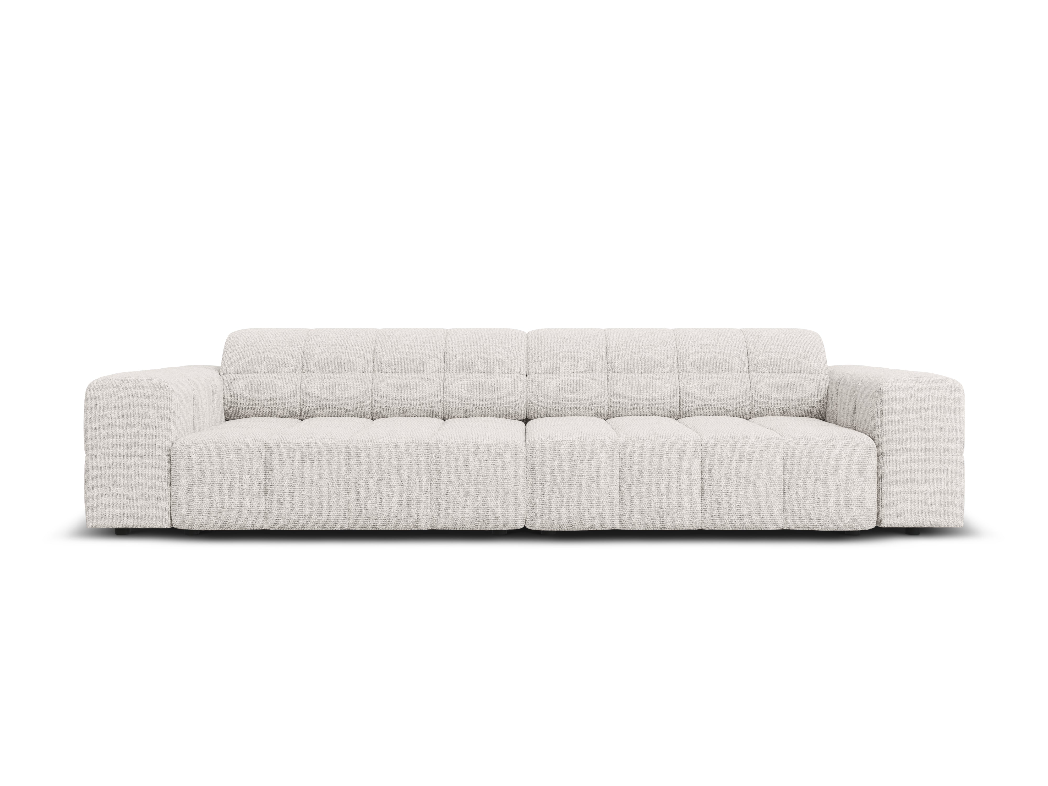 Sofa 4-osobowa CHICAGO jasnoszary szenil – Cosmopolitan Design