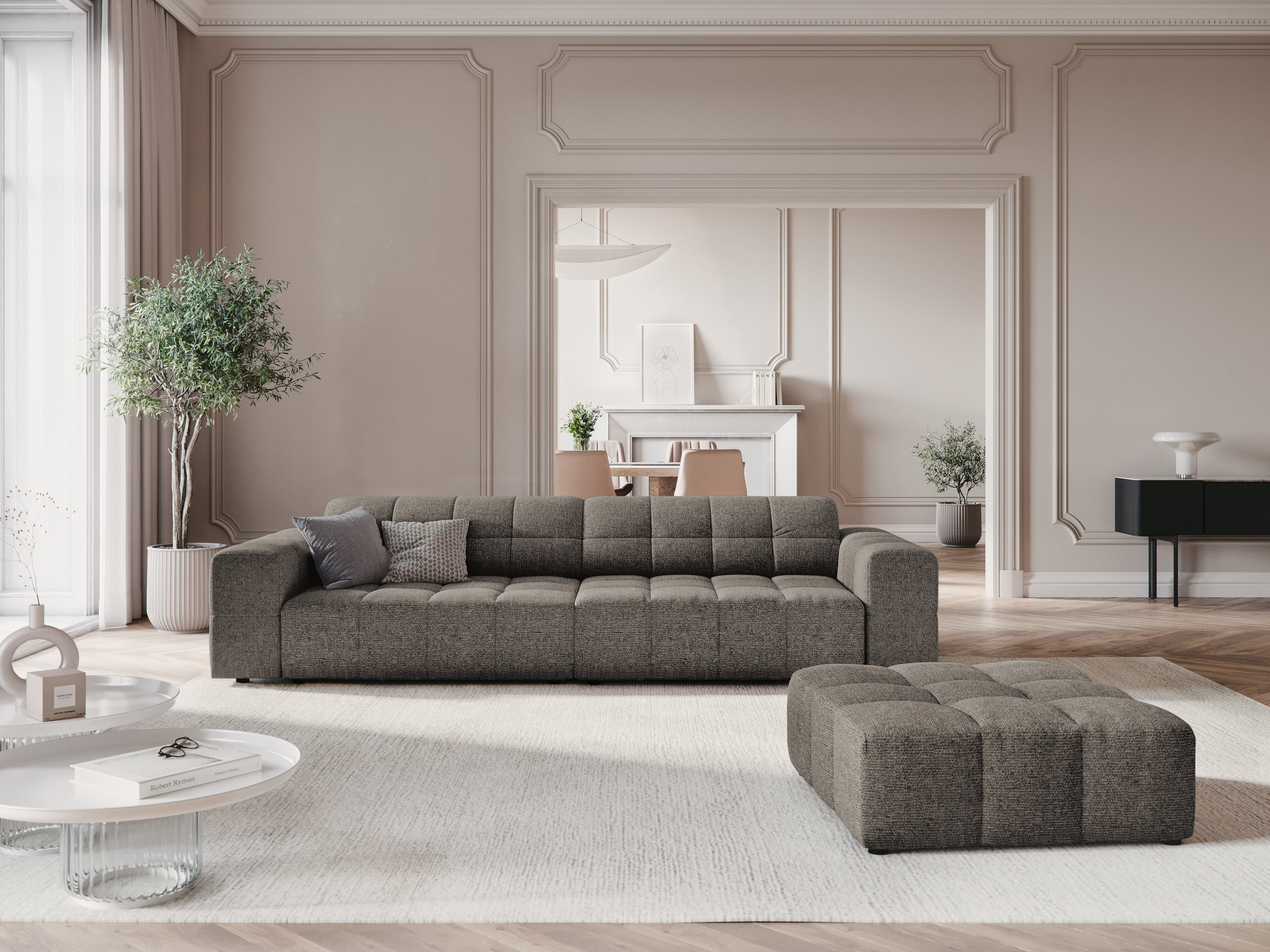 Chicago gray 4-person sofa