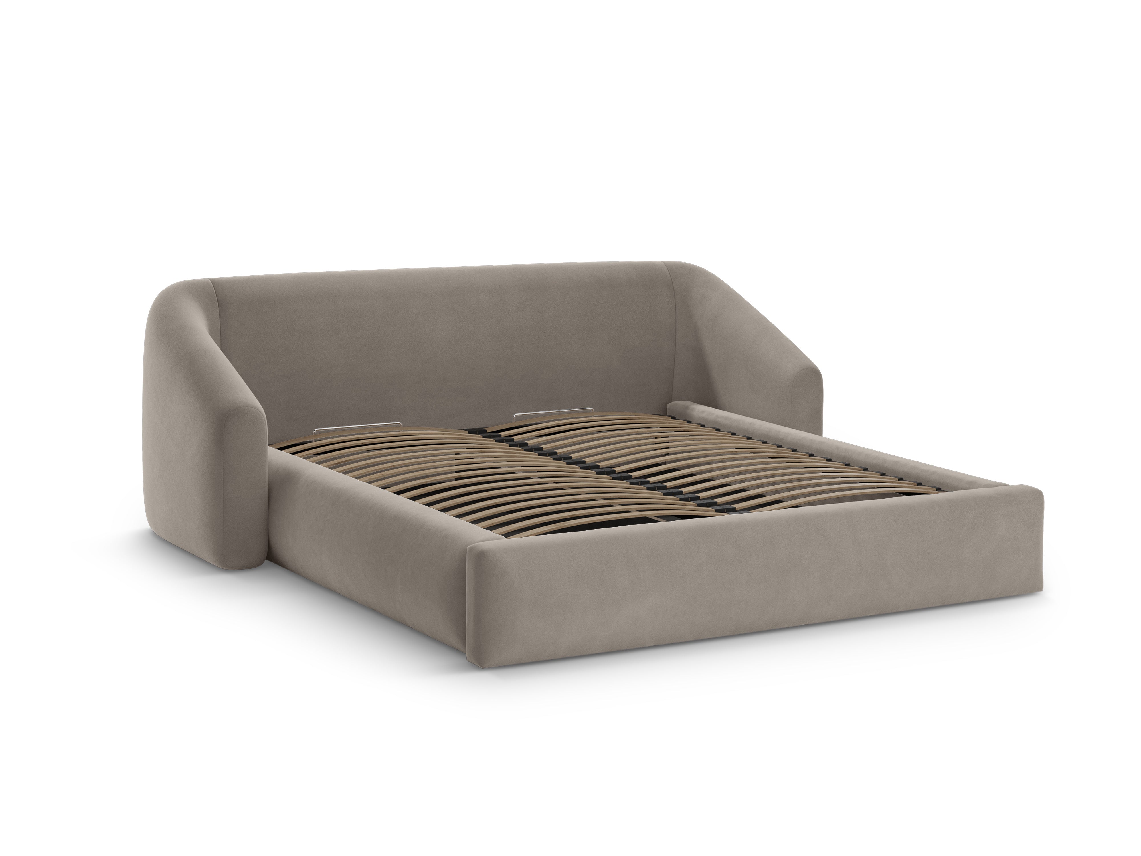 Samtbett CAMPI cappuccino