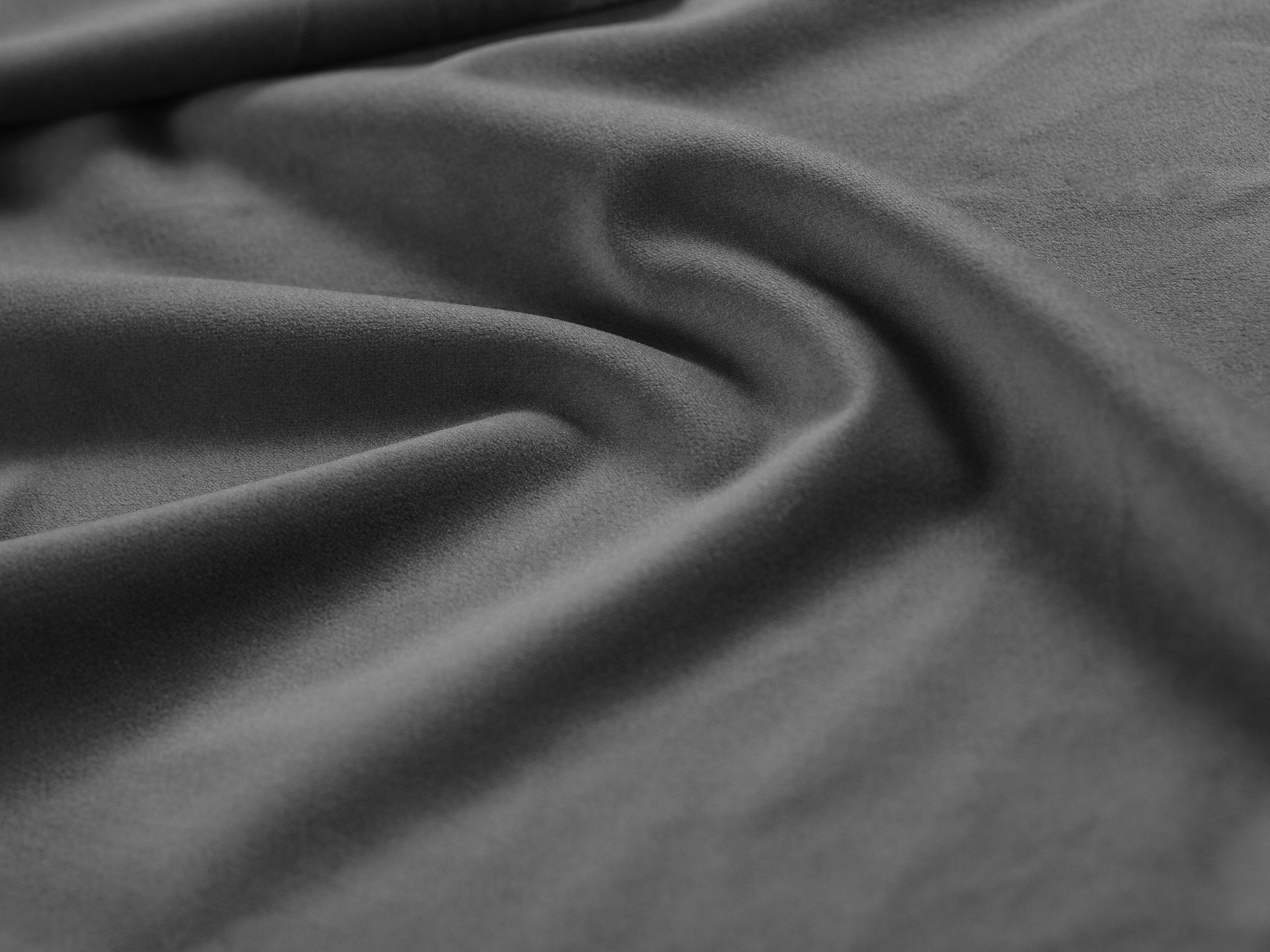 Velvet Bed CAMPI Dark Gray