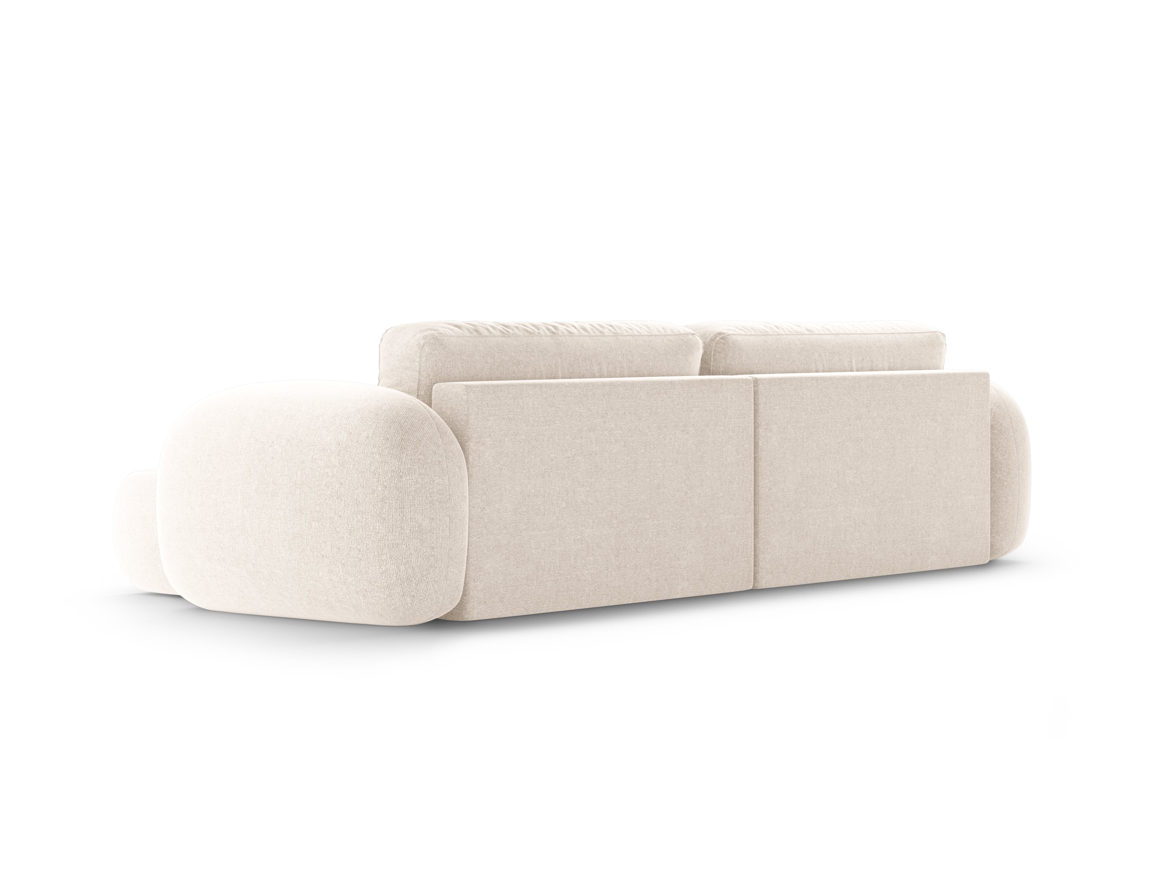 Universelle Eckcouch mit Schlaffunktion für 4 Personen TONALE hellbeige