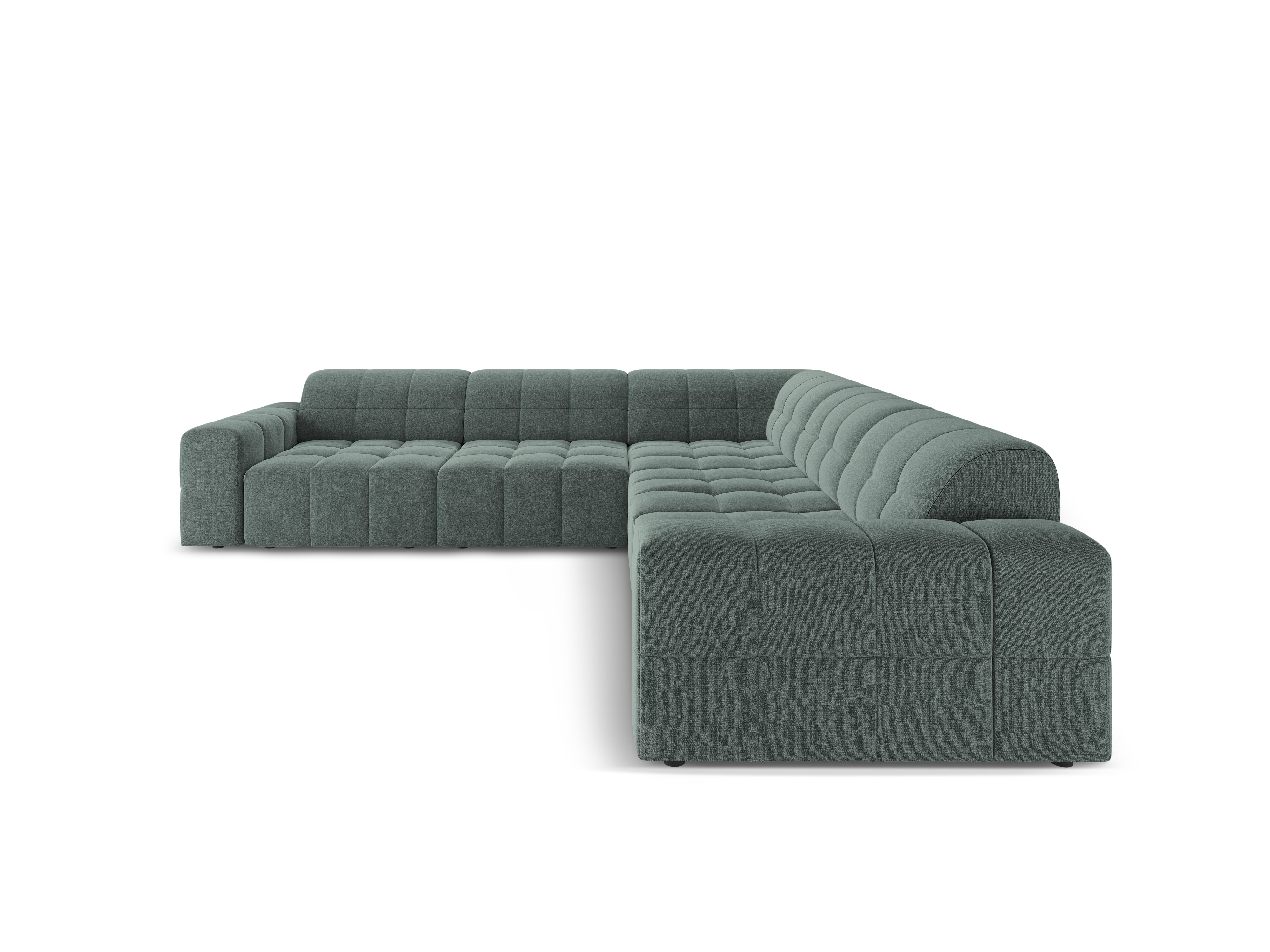 Symmetrical Corner Sofa CHICAGO Petrol Chenille