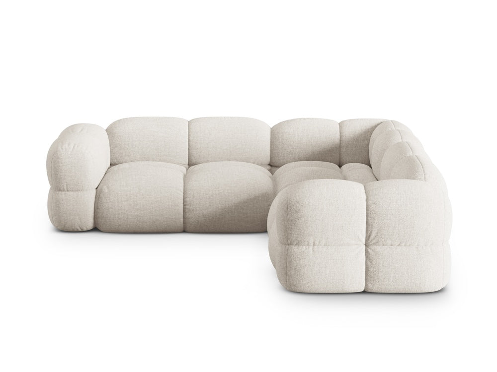 Symmetrische Eckbank LORETTO hellbeige