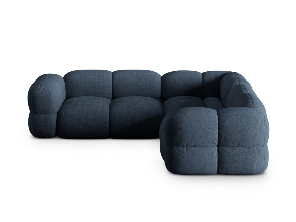 Symmetrische Eckcouch LORETTO blau