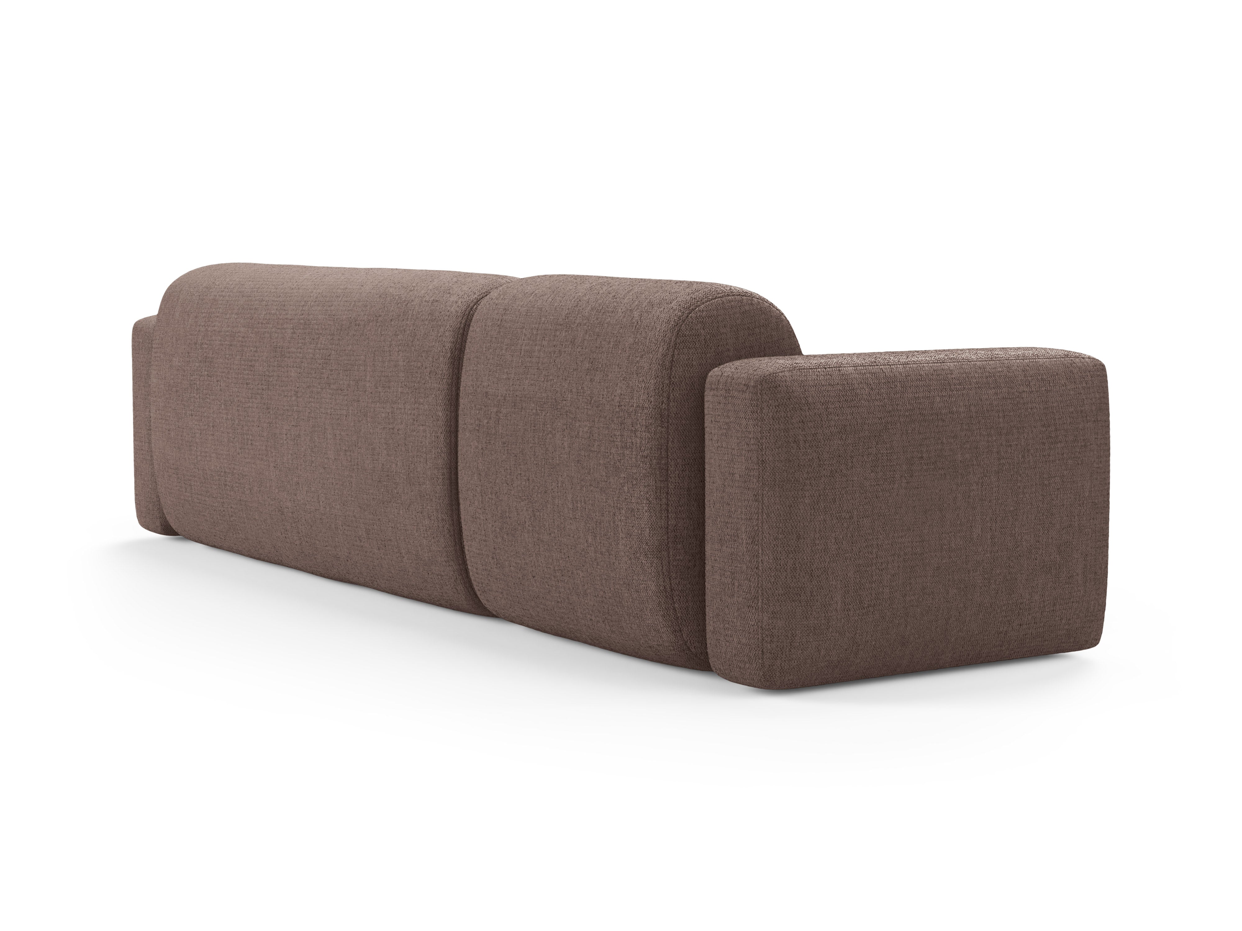 Right-sided corner sofa STRINO beige chenille
