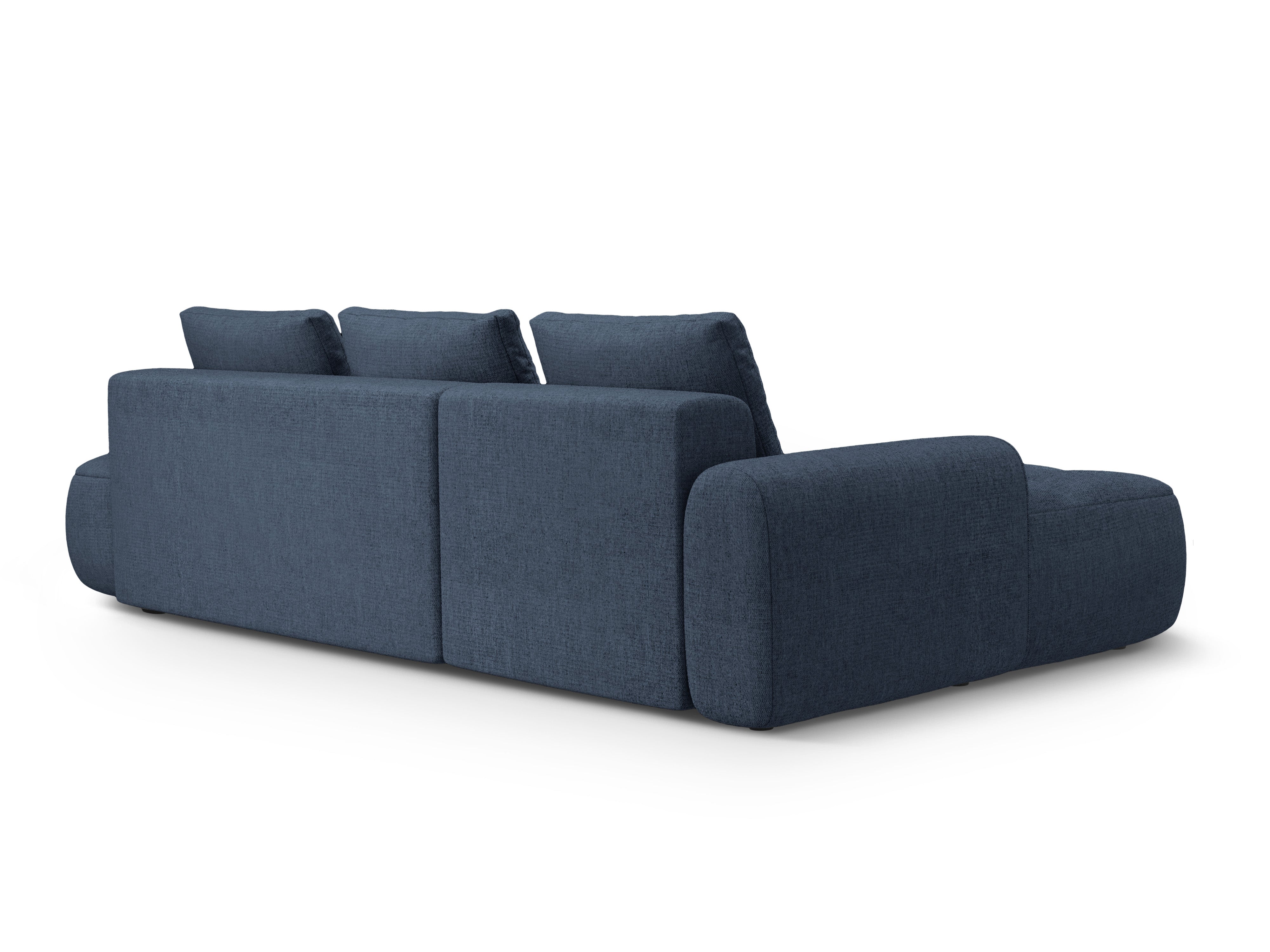 Linksseitige Schlafcouch für 3 Personen LINZ blau