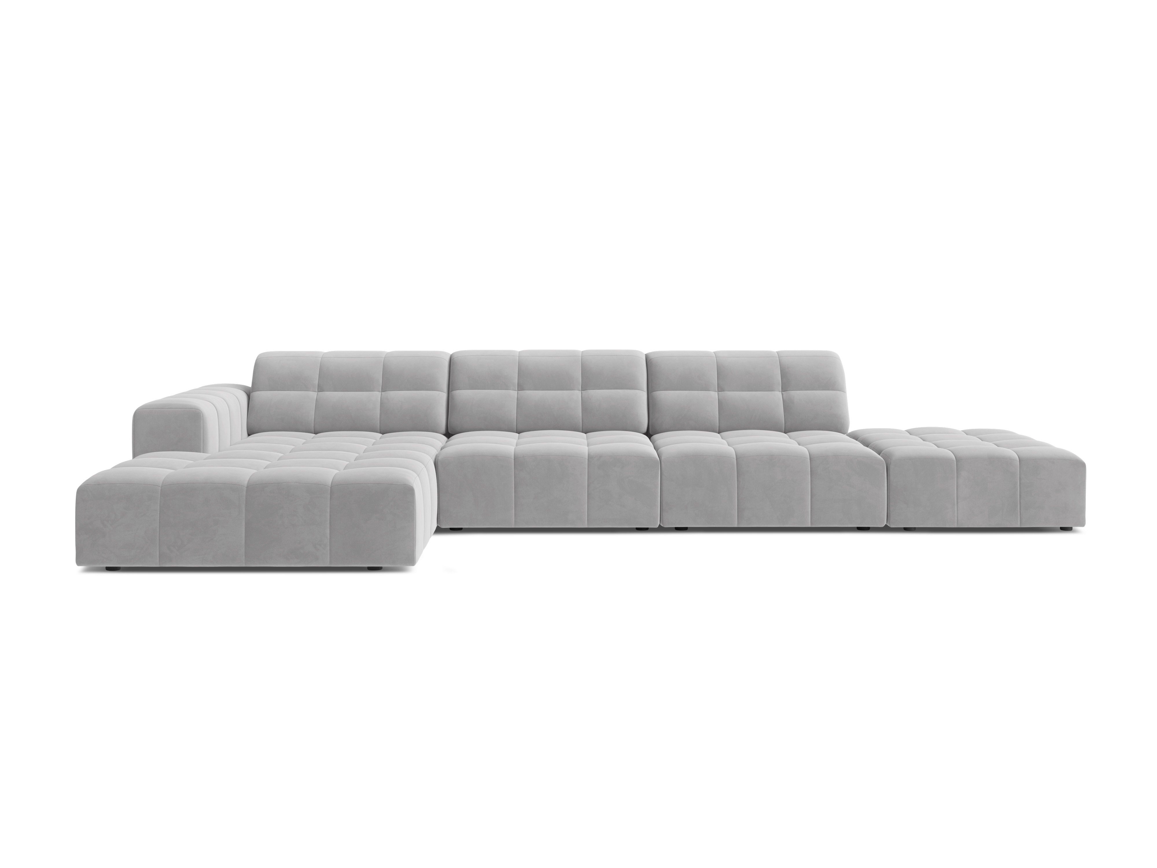Left-handed left-handed corner 5-person chicago light gray