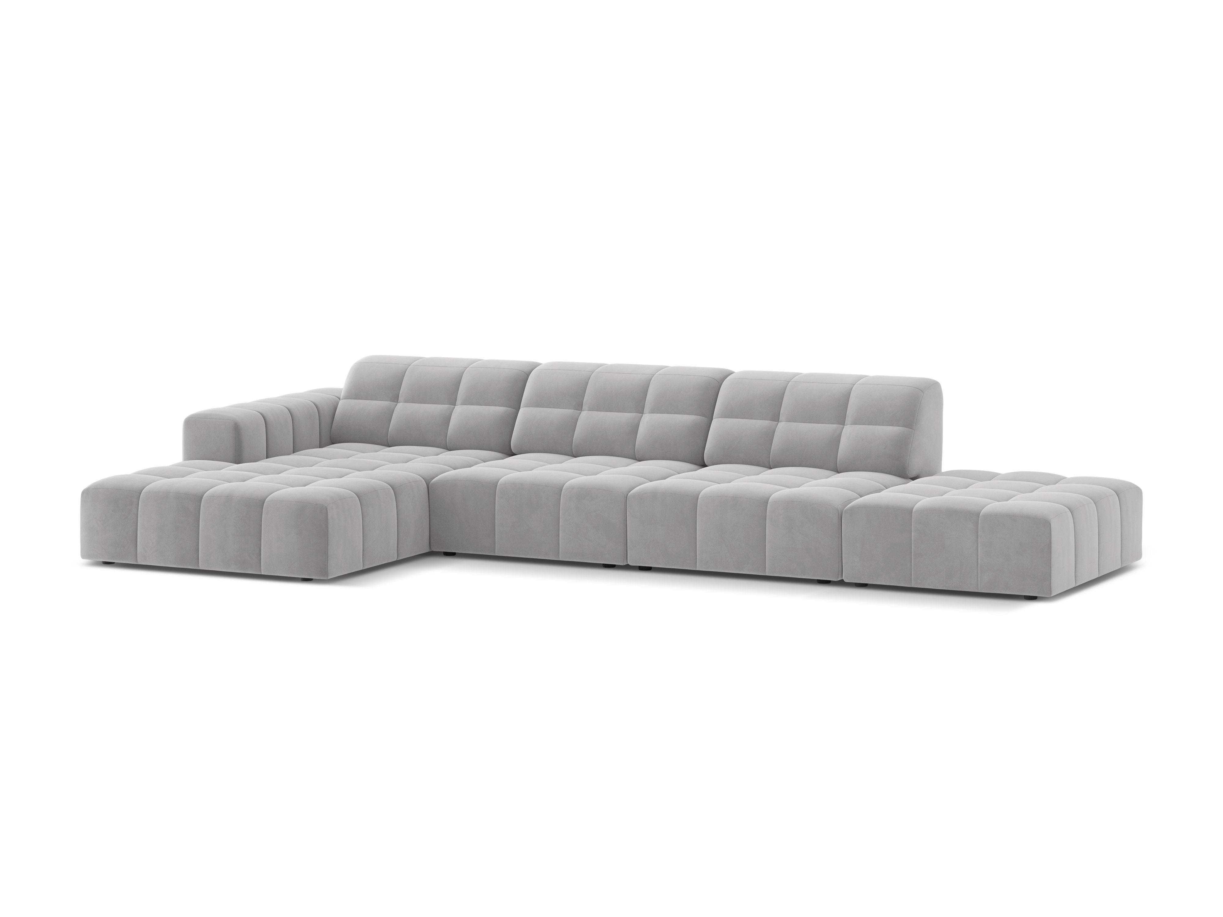 Left-handed left-handed corner 5-person chicago light gray