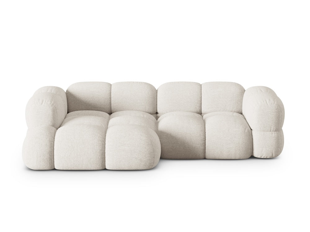 3-sitziger linker Ecksofa LORETTO hellbeige