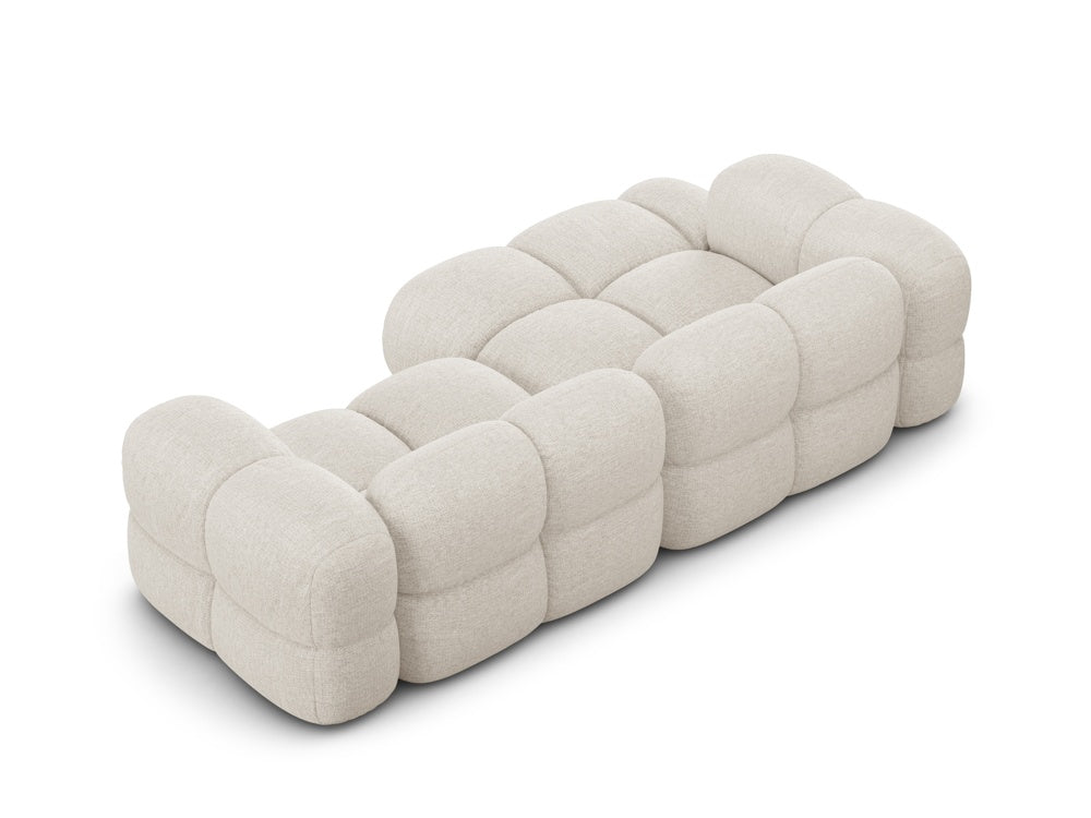 3-sitziger linker Ecksofa LORETTO hellbeige