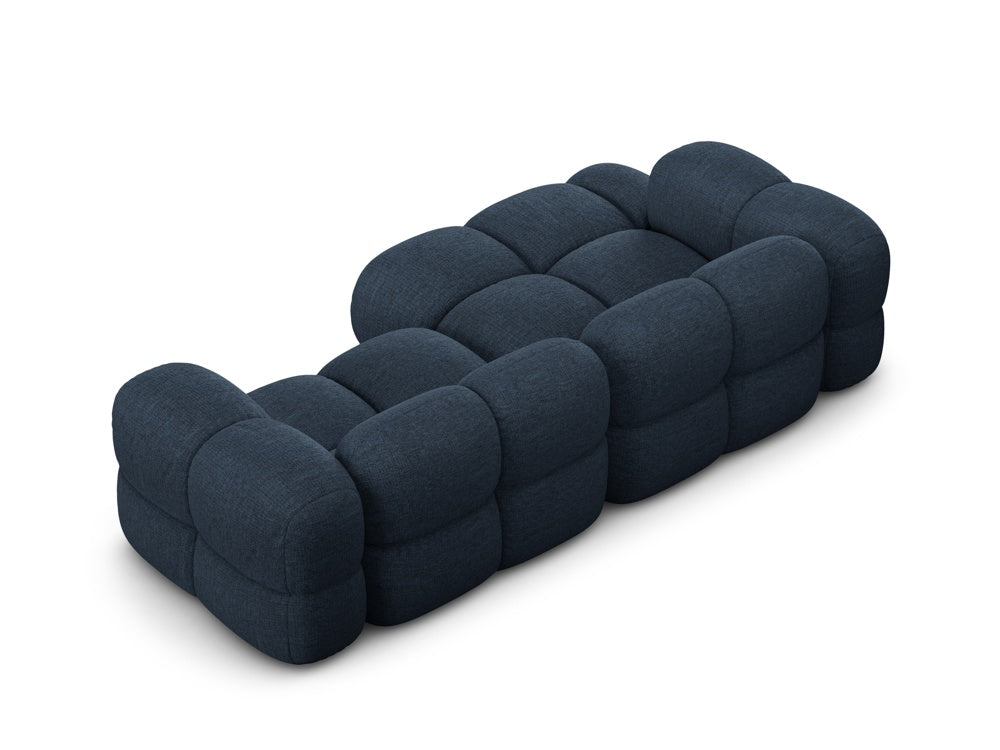 3-sitziger linker Ecksofa LORETTO blau