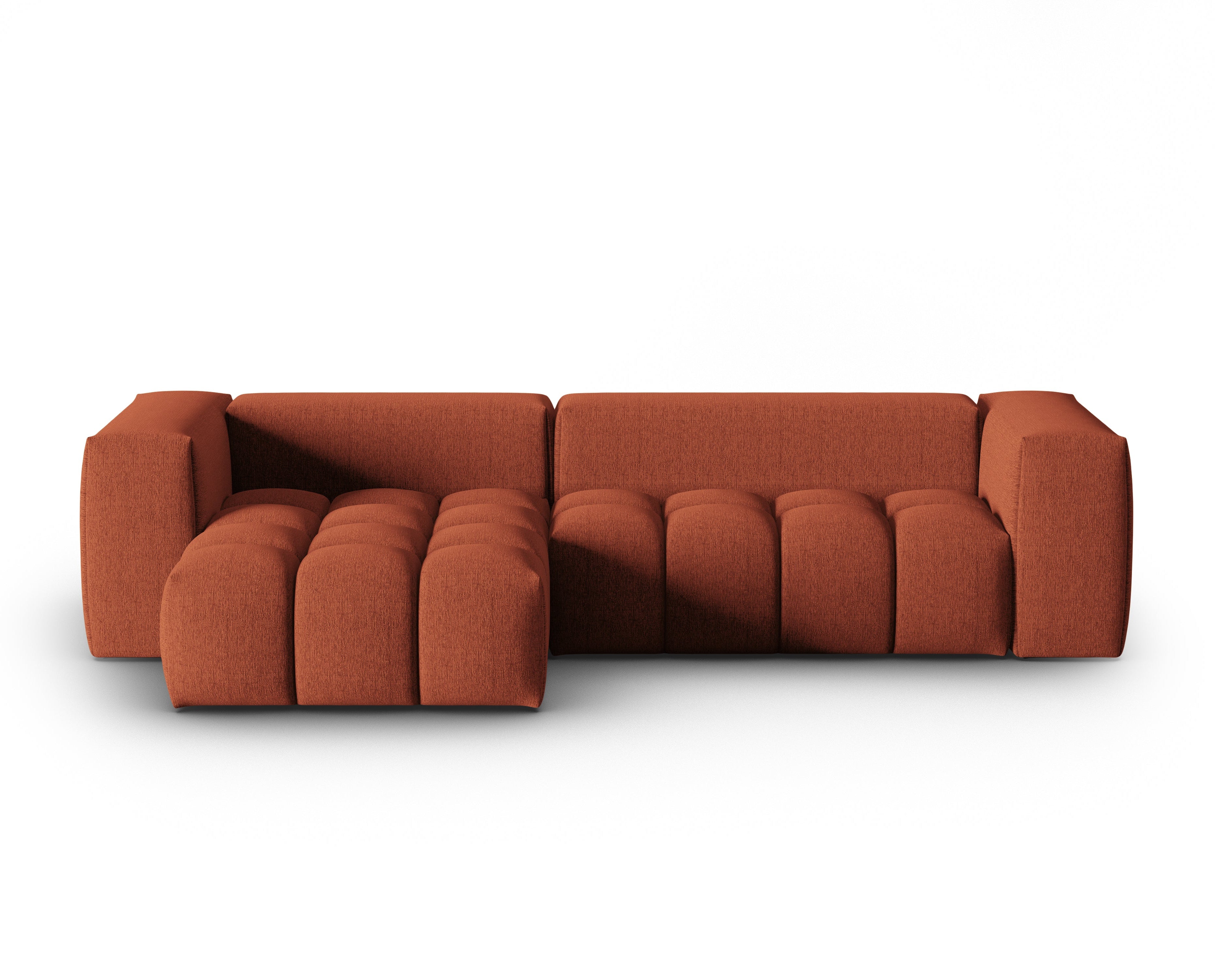 Corner Sofa for 3 People Left Side VERONA Coral