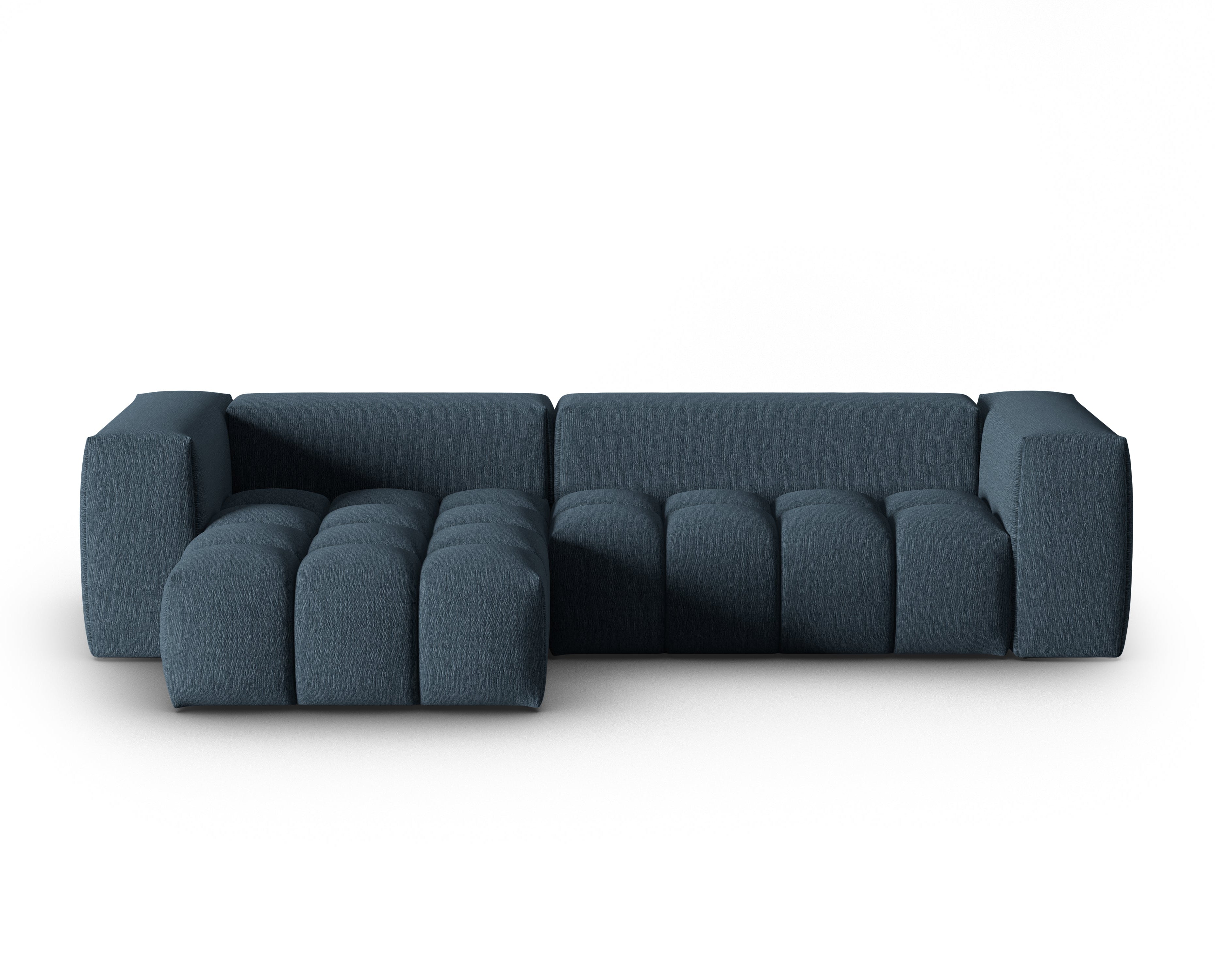 Left-facing 3-seater corner sofa VERONA dark blue