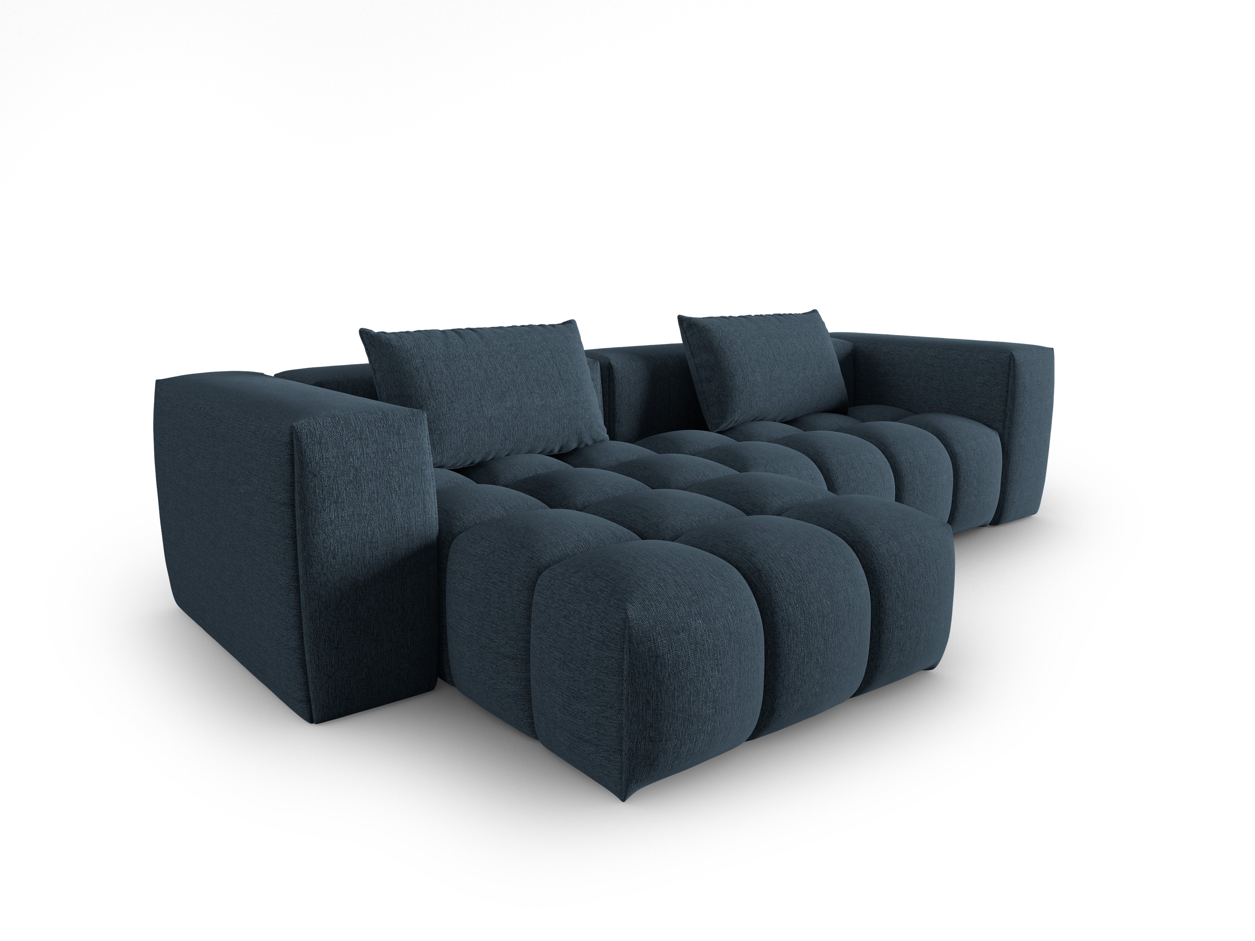 Left-facing 3-seater corner sofa VERONA dark blue