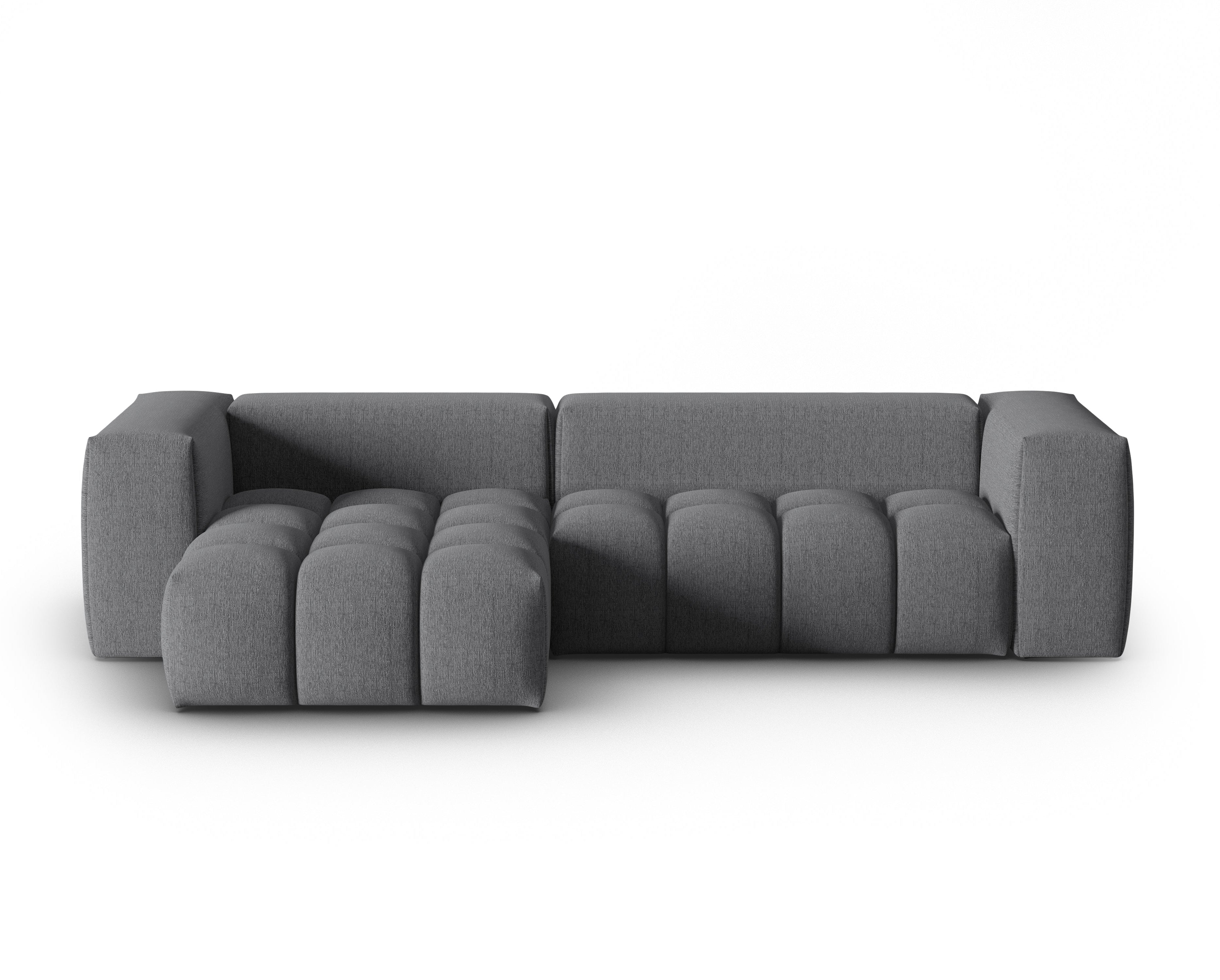 Left-facing 3-seater corner sofa VERONA gray