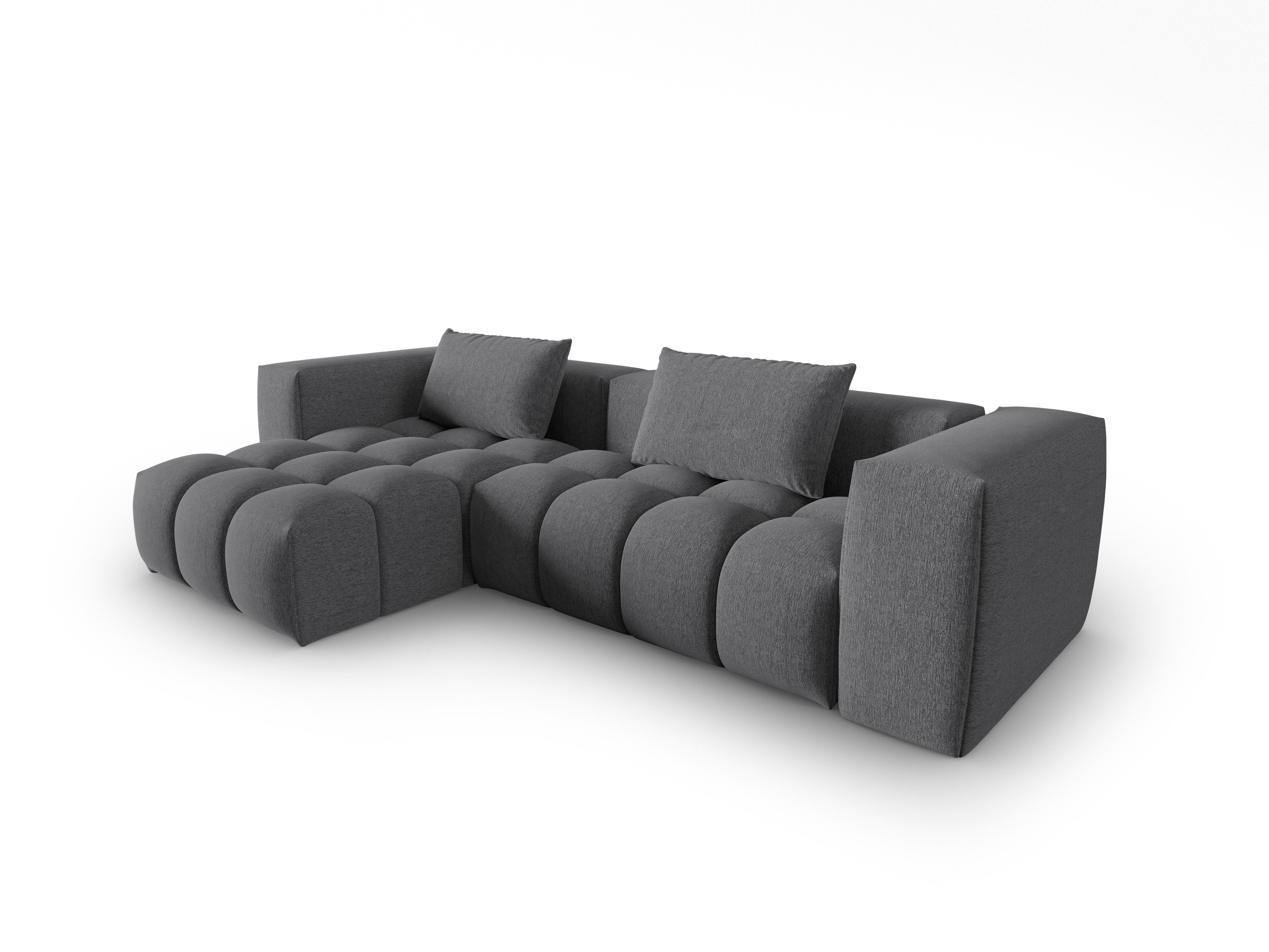 Left-facing 3-seater corner sofa VERONA gray