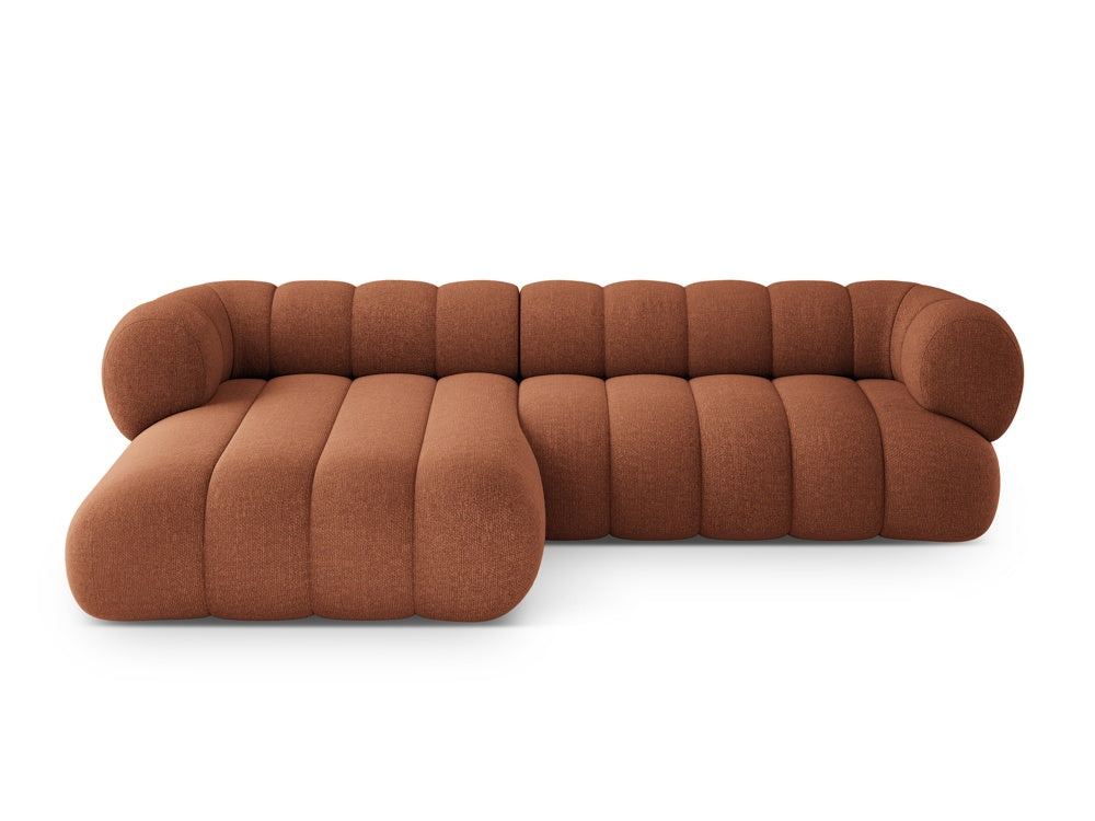 5-seater left-facing corner sofa KOGE brick