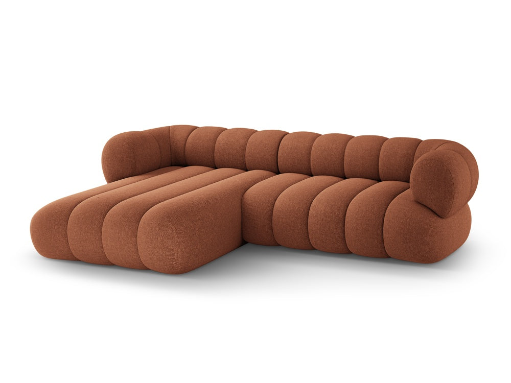 5-seater left-facing corner sofa KOGE brick