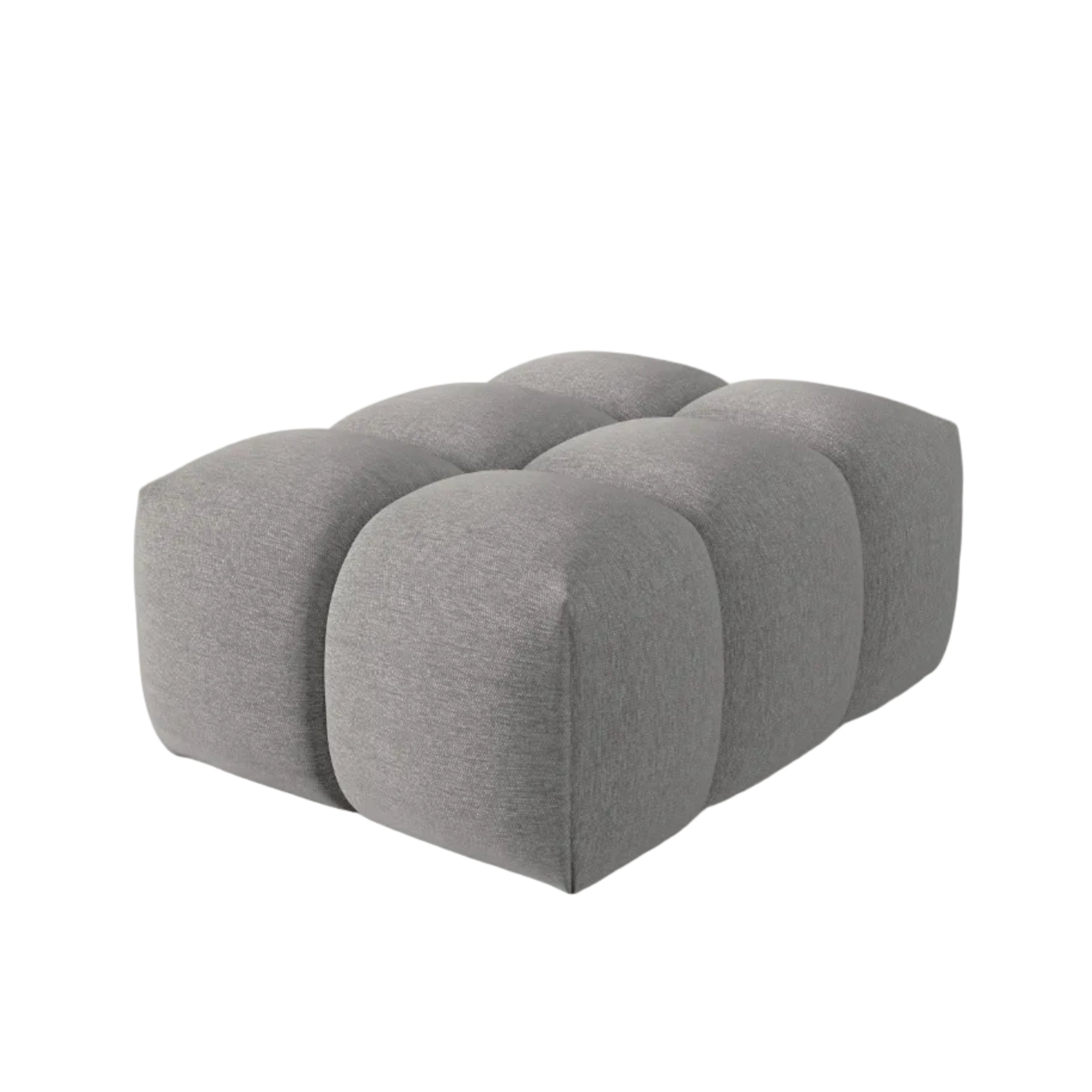 VERONA warm gray pouf