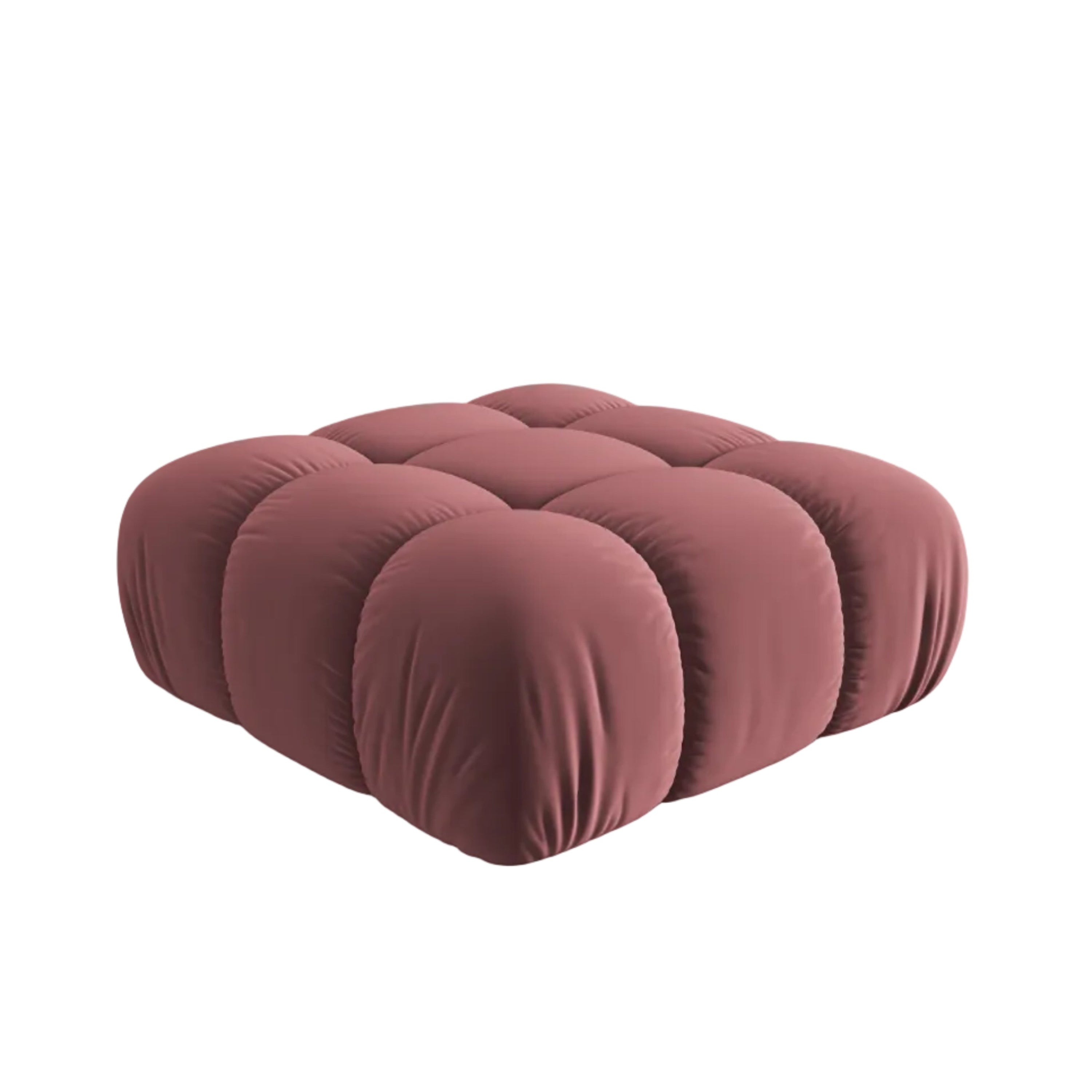 CORTINA Pink Velvet Pouf