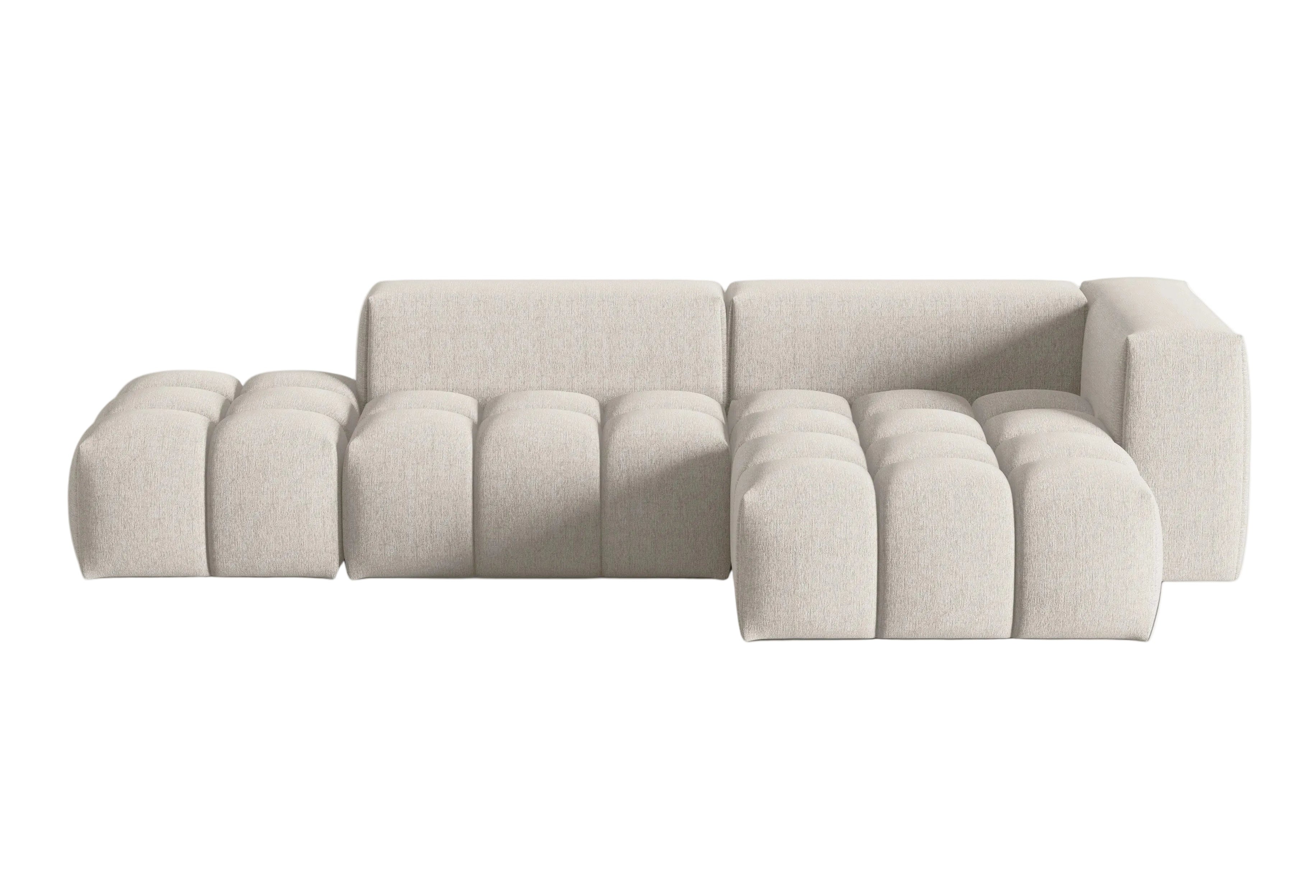 VERONA open right-facing 4-seater corner sofa beige