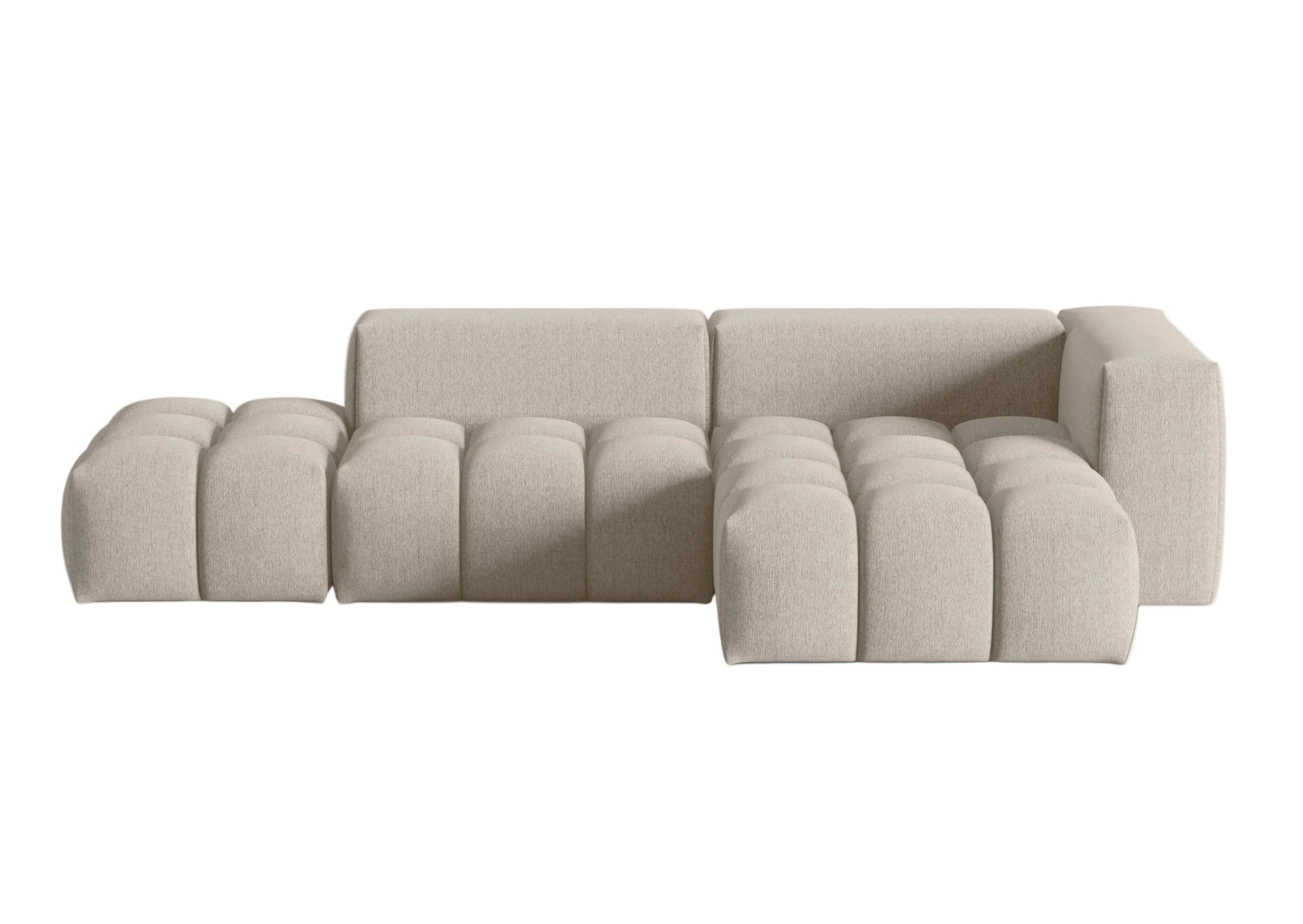 VERONA open right-facing 4-seater corner sofa sand