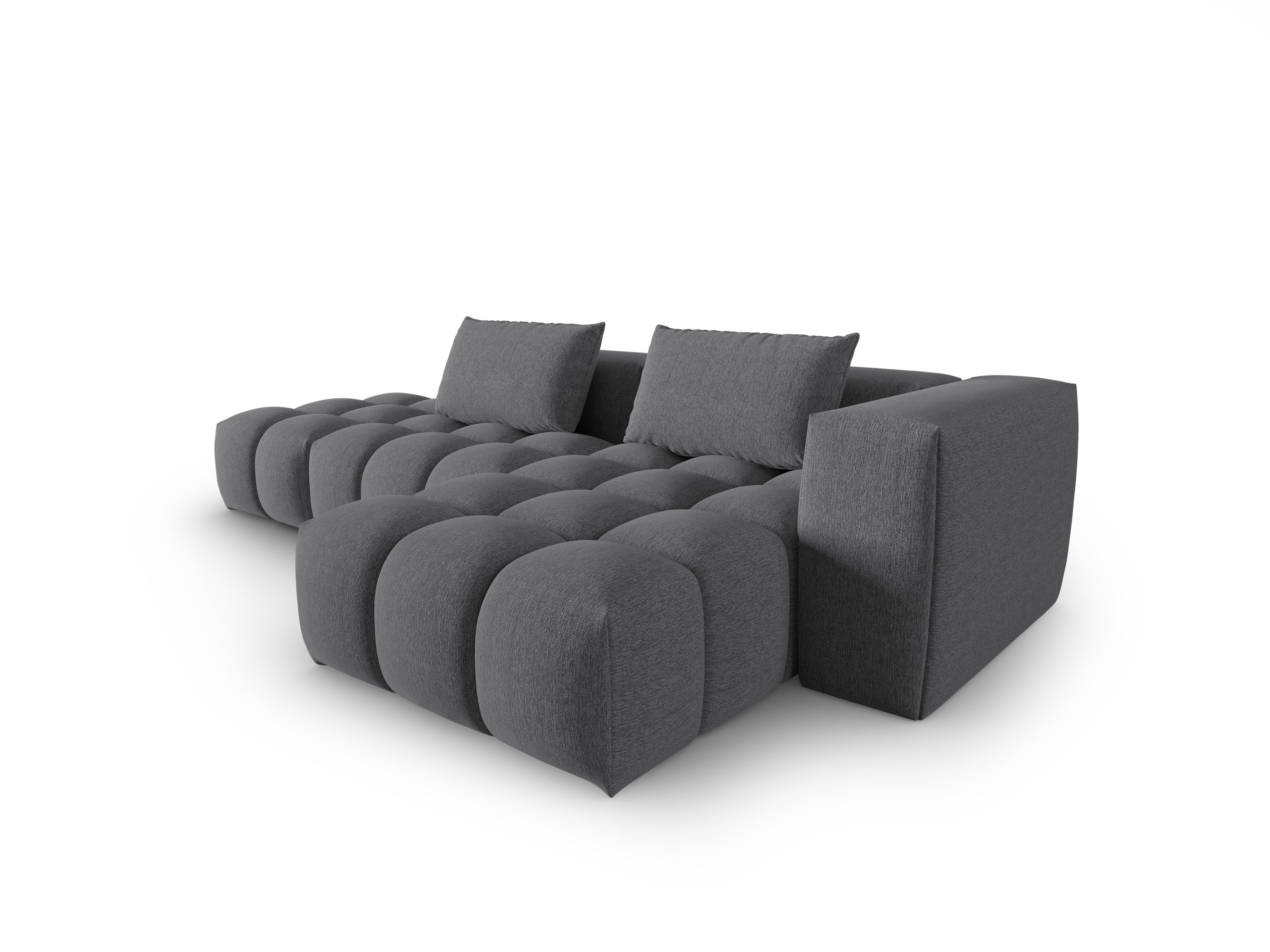 Right-facing open 4-seater corner sofa VERONA gray