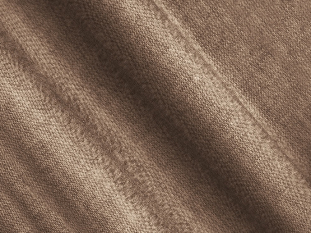 Samt-Ecksofa 3-sitzig rechts LORETTO dunkelbeige