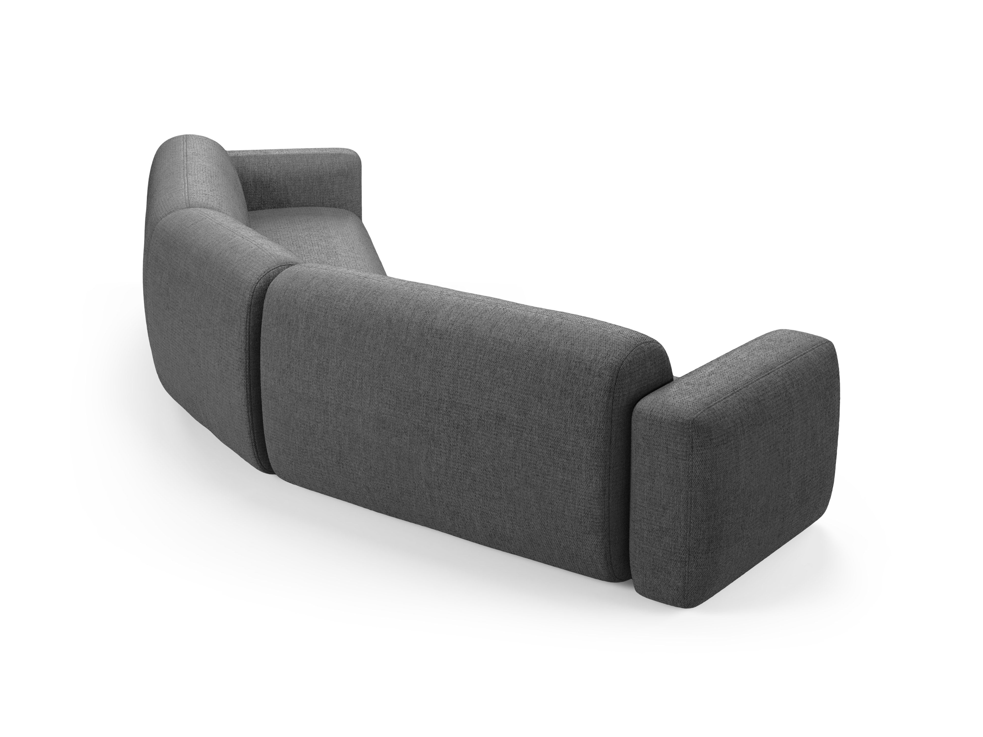 Symmetrical Corner Sofa STRINO Gray Chenille