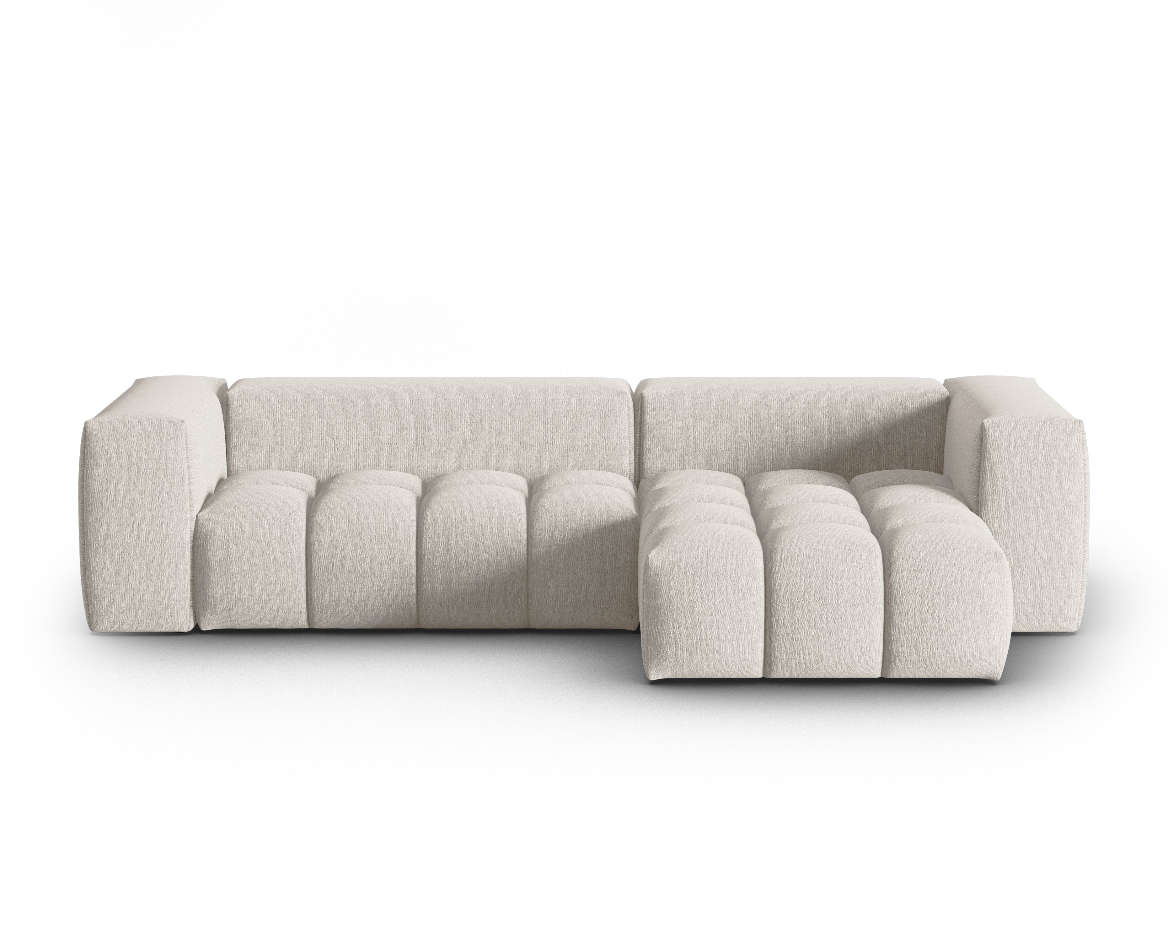 Right-facing 3-seater corner sofa VERONA beige