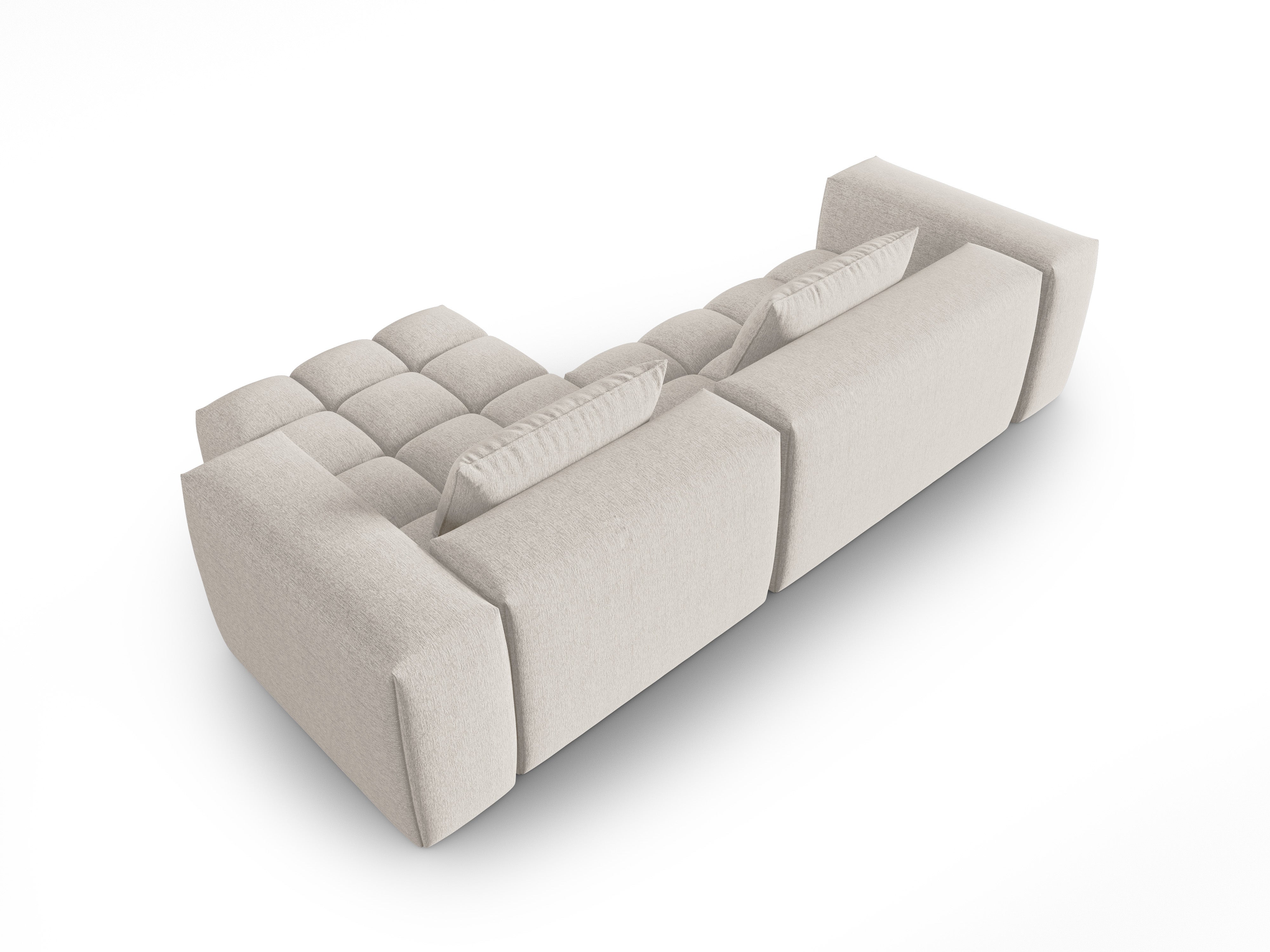 Right-facing 3-seater corner sofa VERONA beige