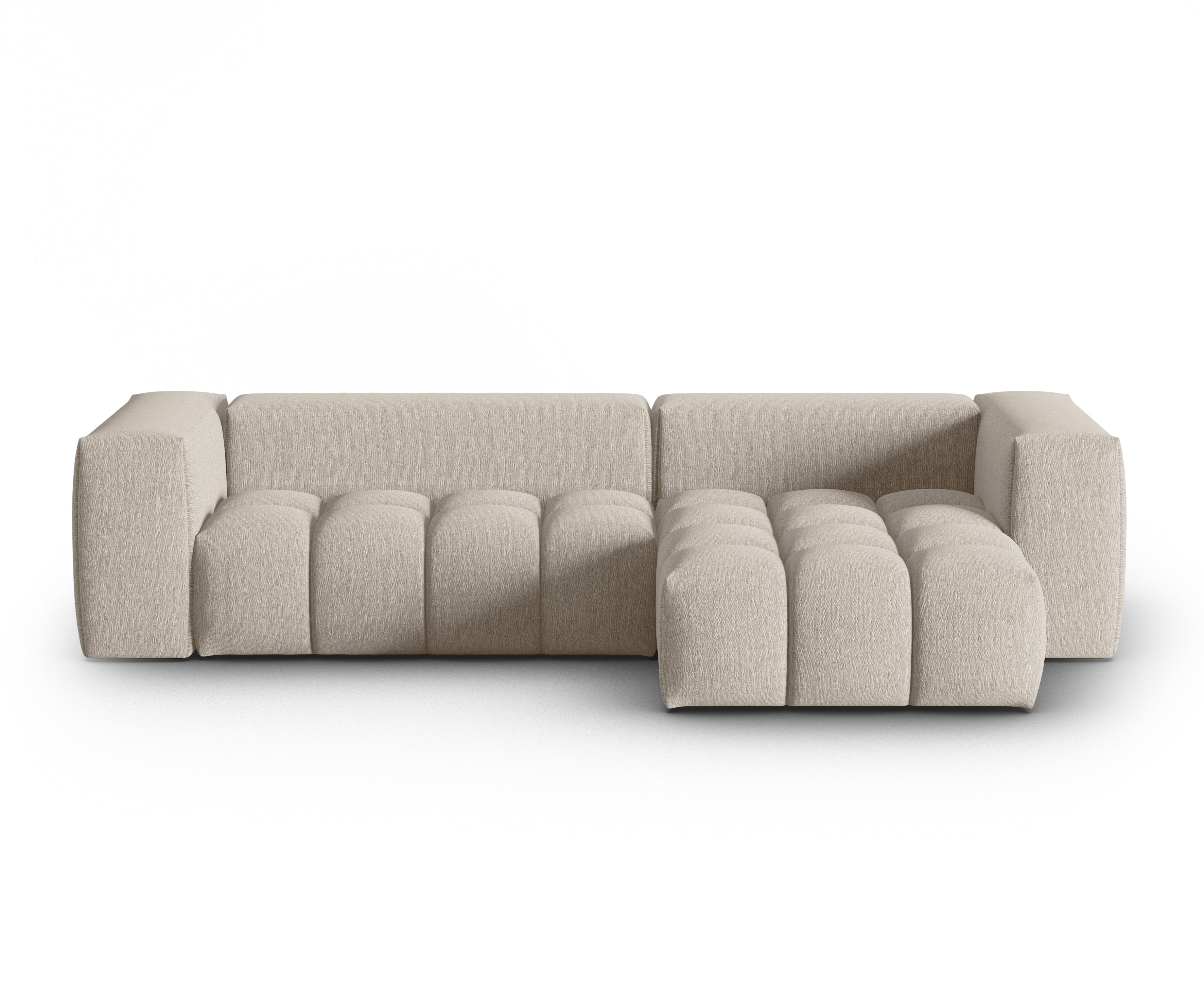 Right-facing 3-seater corner sofa VERONA sand