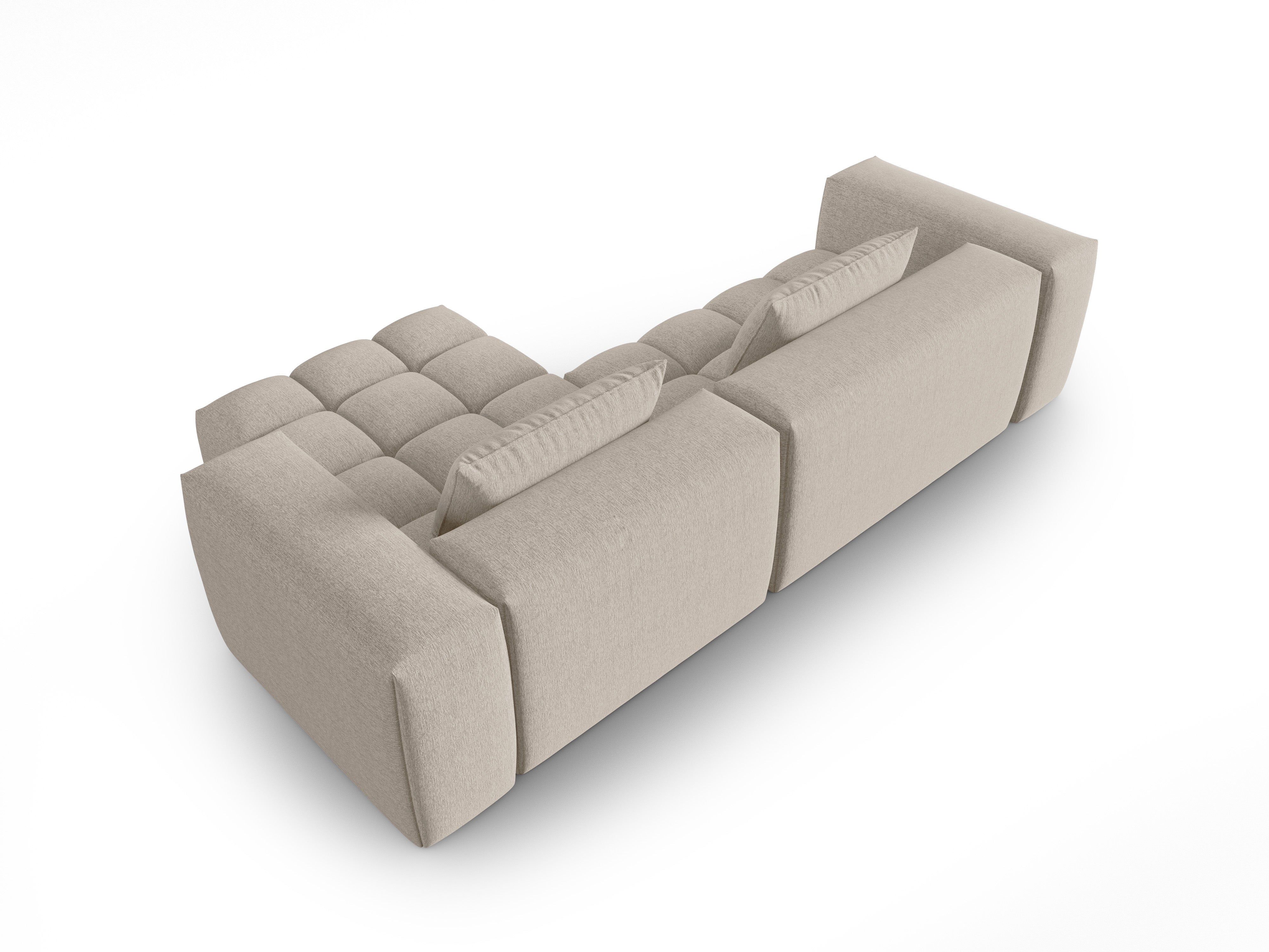 Right-facing 3-seater corner sofa VERONA sand