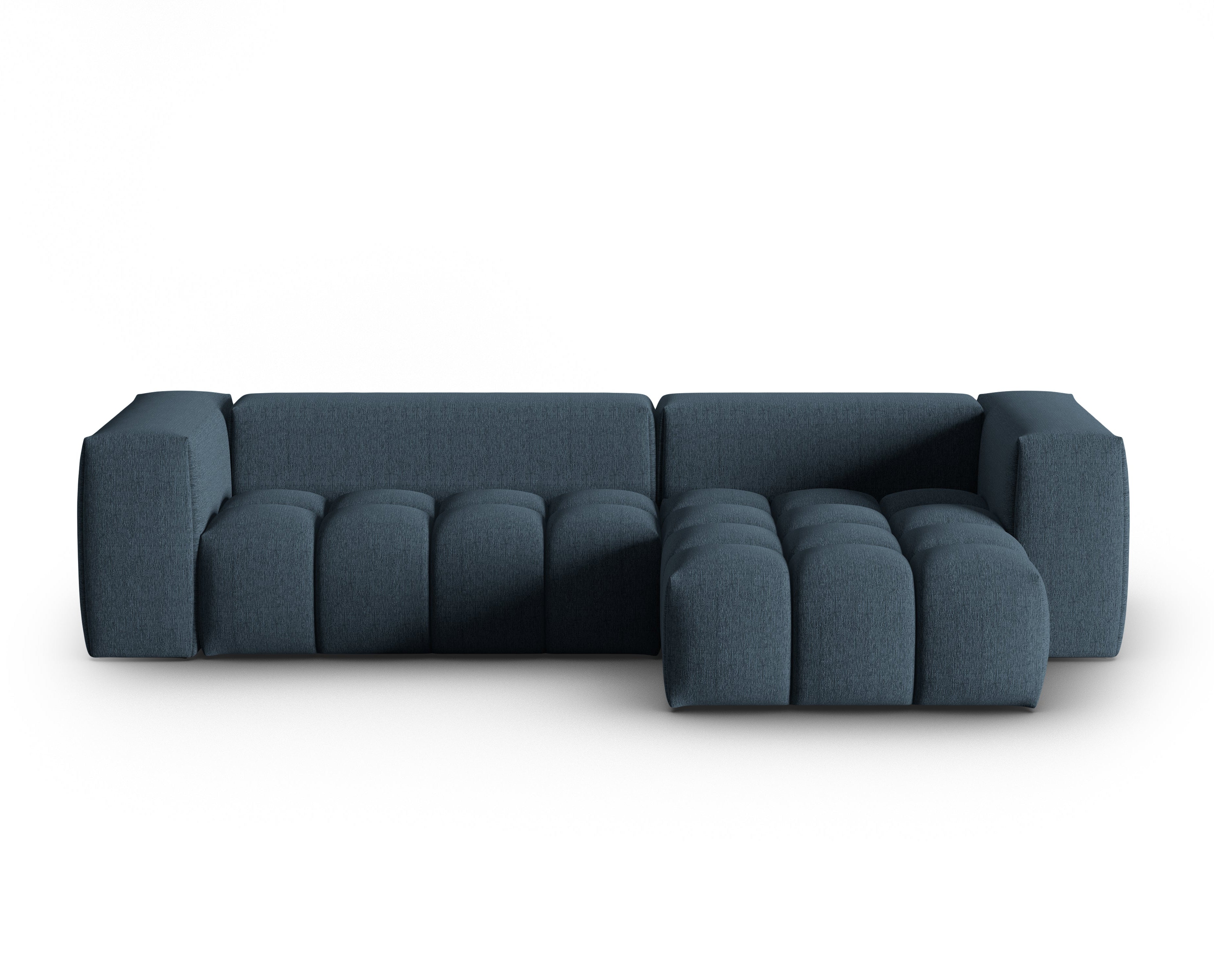 Right-facing 3-seater corner sofa VERONA dark blue