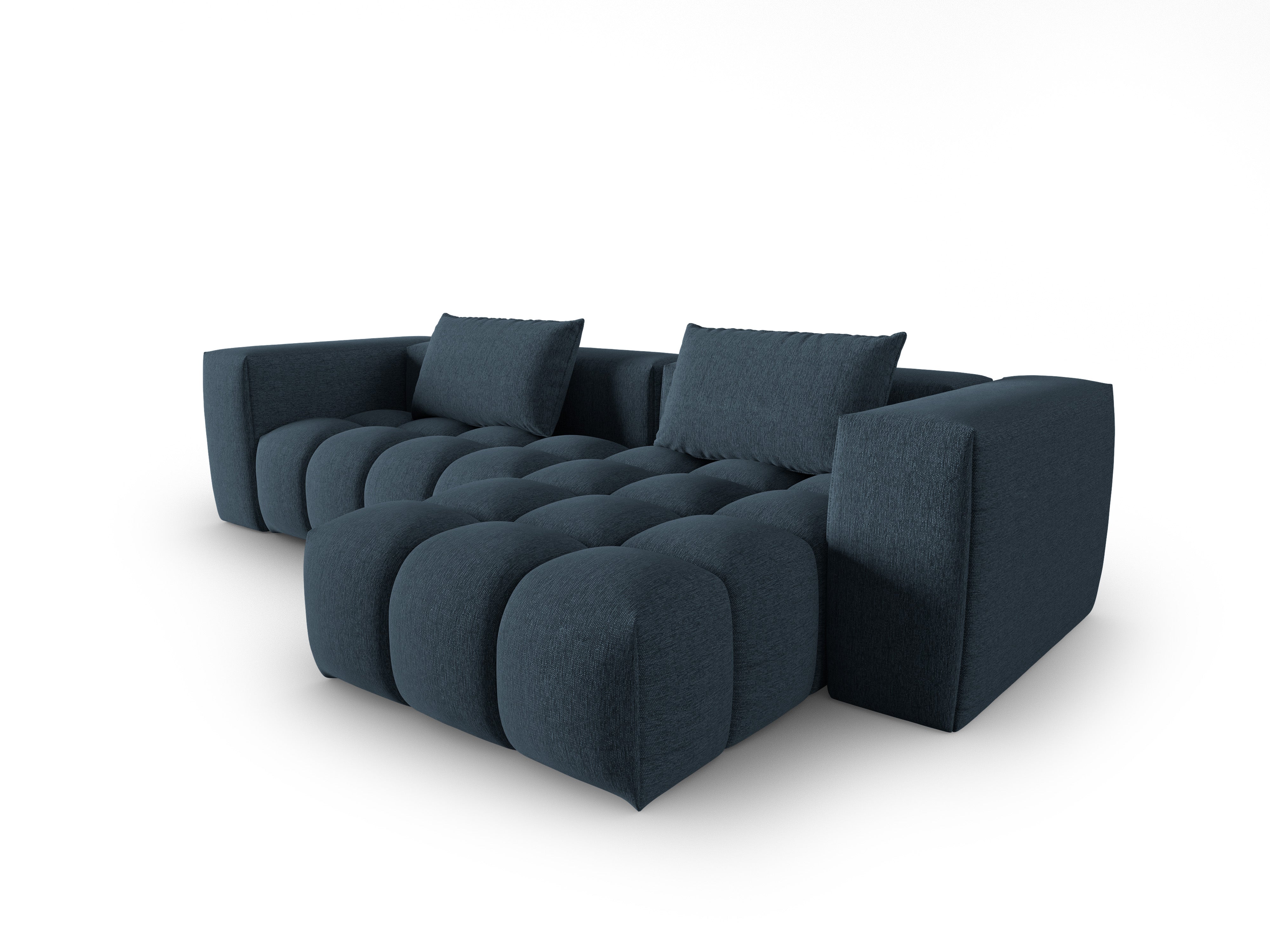 Right-facing 3-seater corner sofa VERONA dark blue
