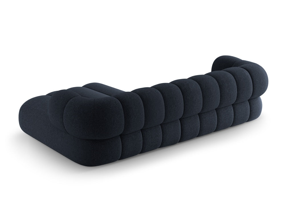 Right-facing 5-seater corner sofa KOGE navy blue