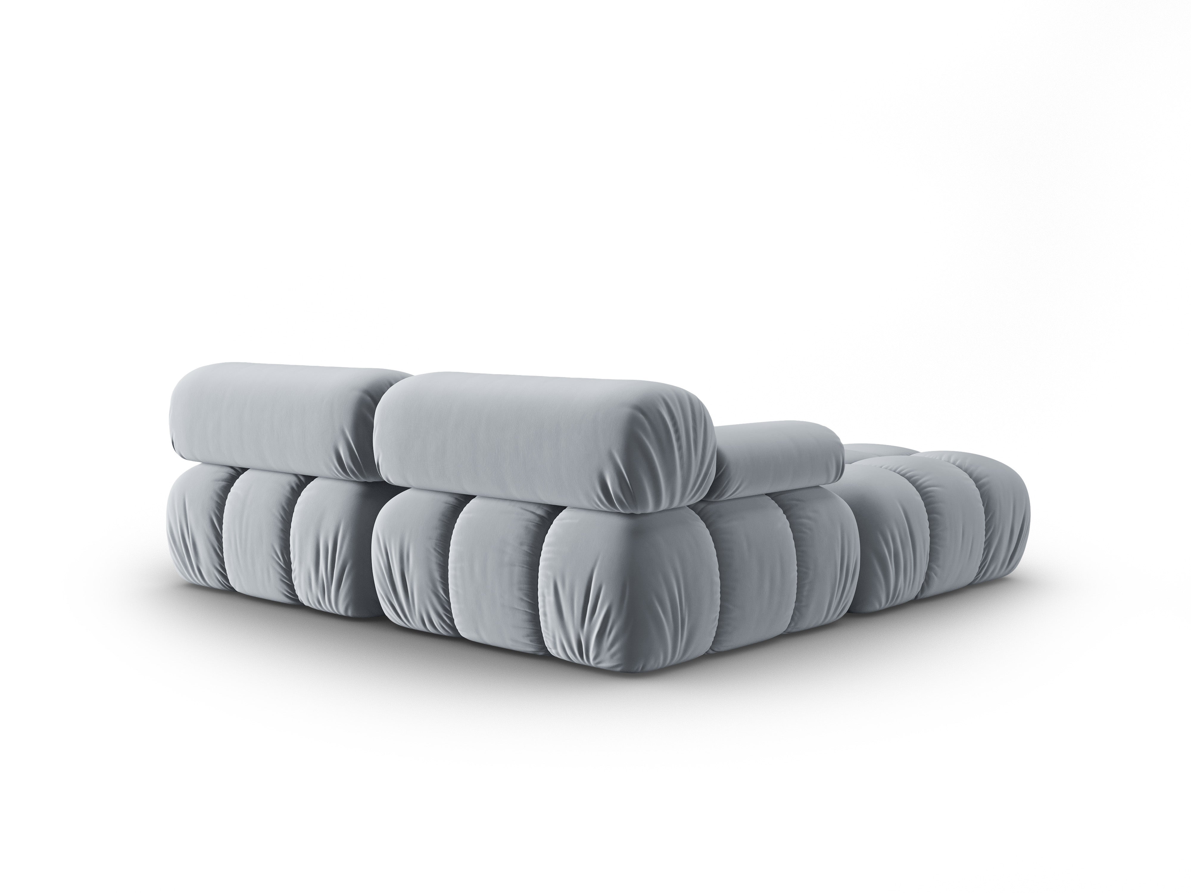 CORTINA Blue Velvet 3-Seater Sofa